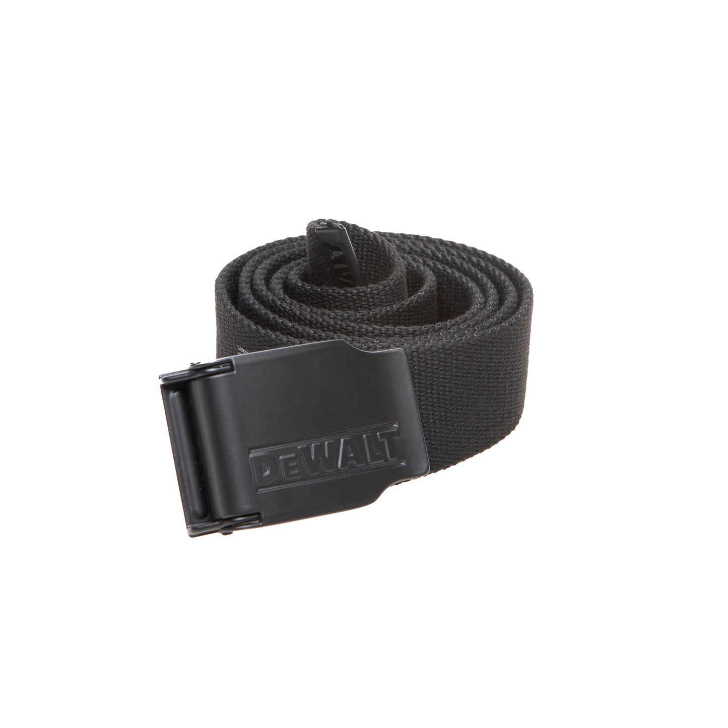 DeWalt Pro Adjustable Woven Work Belt with Black Detail Buckle Fits Trousers