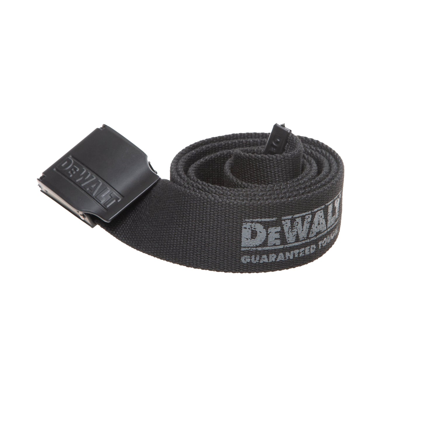 DeWalt Pro Adjustable Woven Work Belt with Black Detail Buckle Fits Trousers
