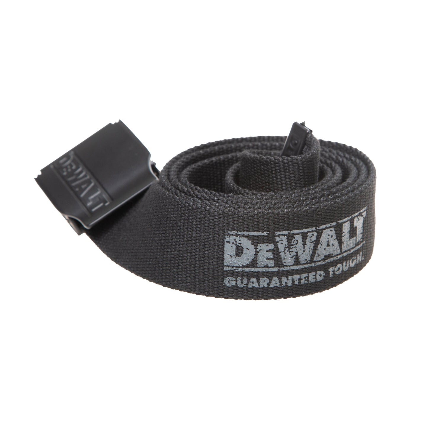 DeWalt Pro Adjustable Woven Work Belt with Black Detail Buckle Fits Trousers