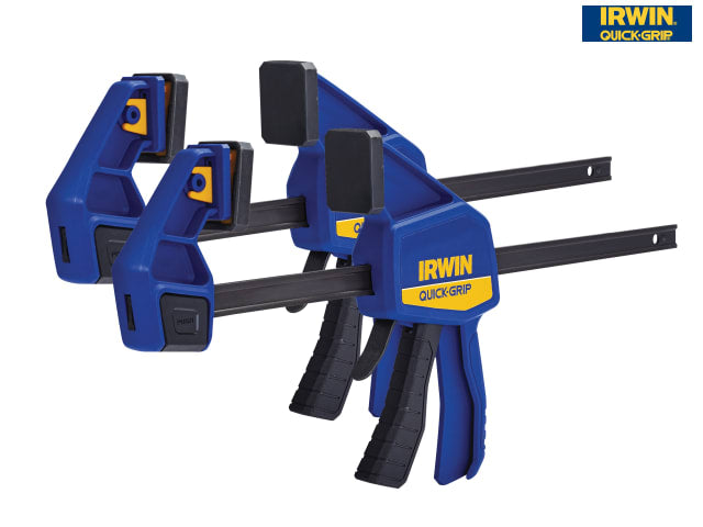 IRWIN Quick-Grip Quick-Change Medium-Duty Bar Clamps 300mm Twin Pack