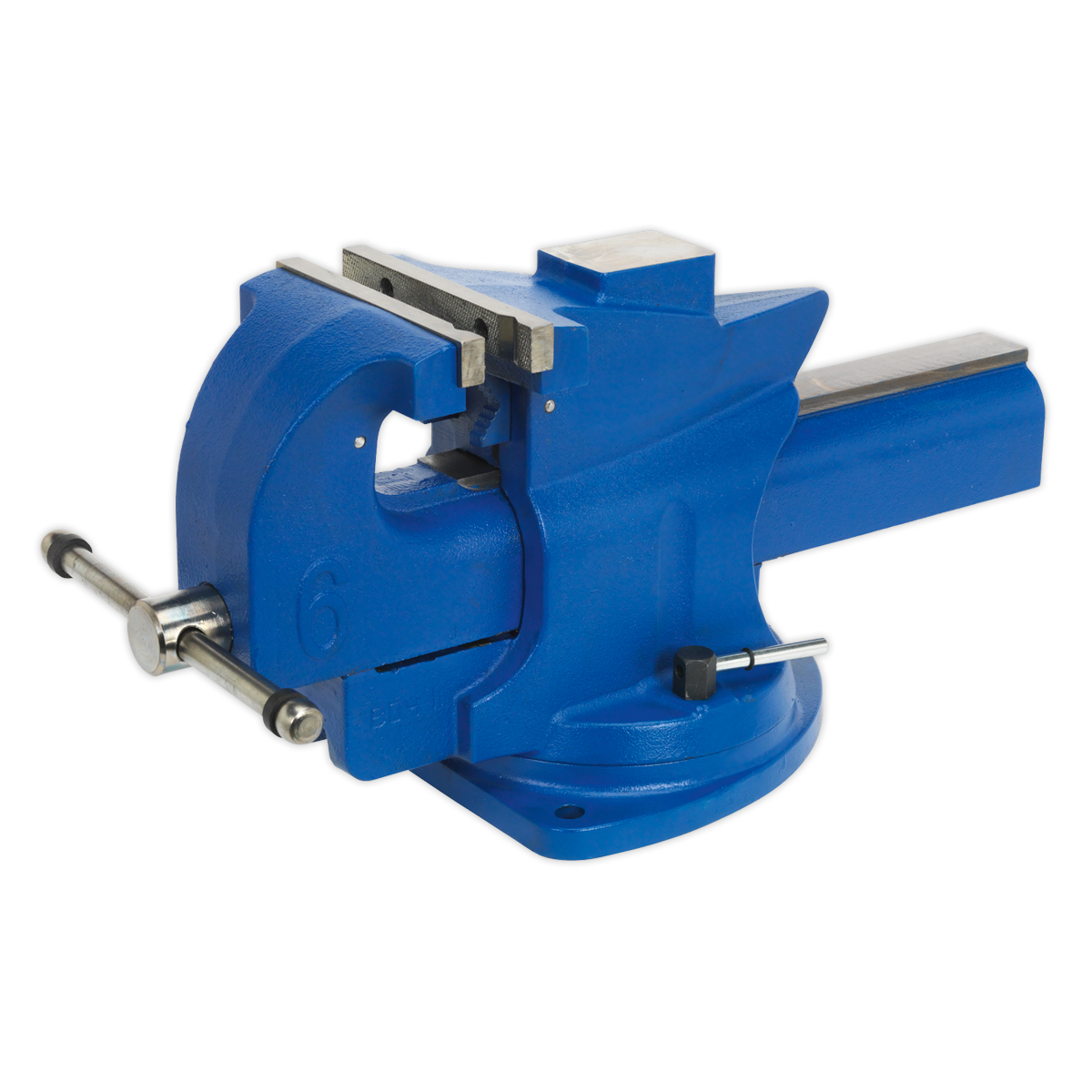 Sealey 150mm Quick Action Swivel Base Vice Cast Iron with Replaceable Jaws