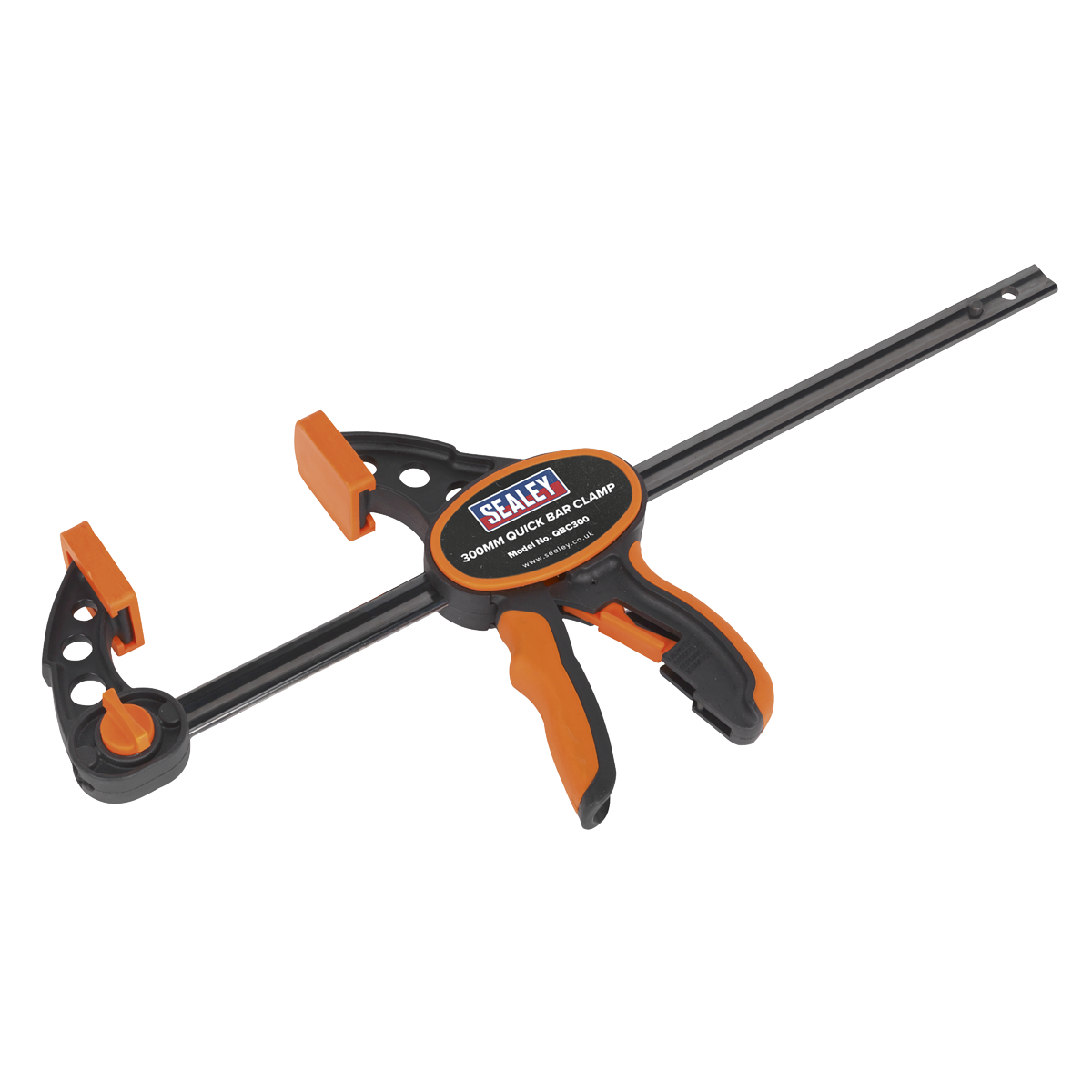 Sealey 300mm Quick Bar Clamp Spreader Heavy-Duty Ergonomic Grip 150kg Force