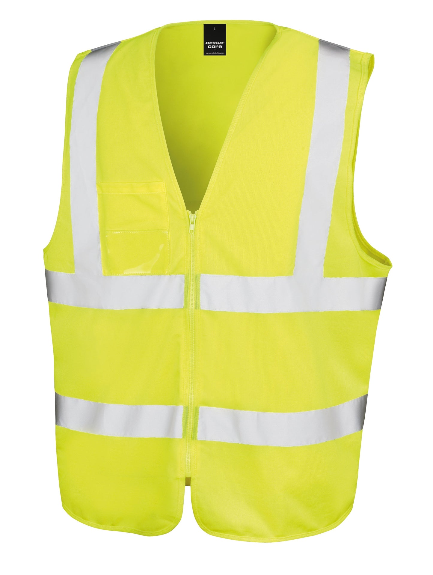 Result Core Zip ID Safety Tabard EN ISO 20471 Class 2 Reflective Vest Unisex
