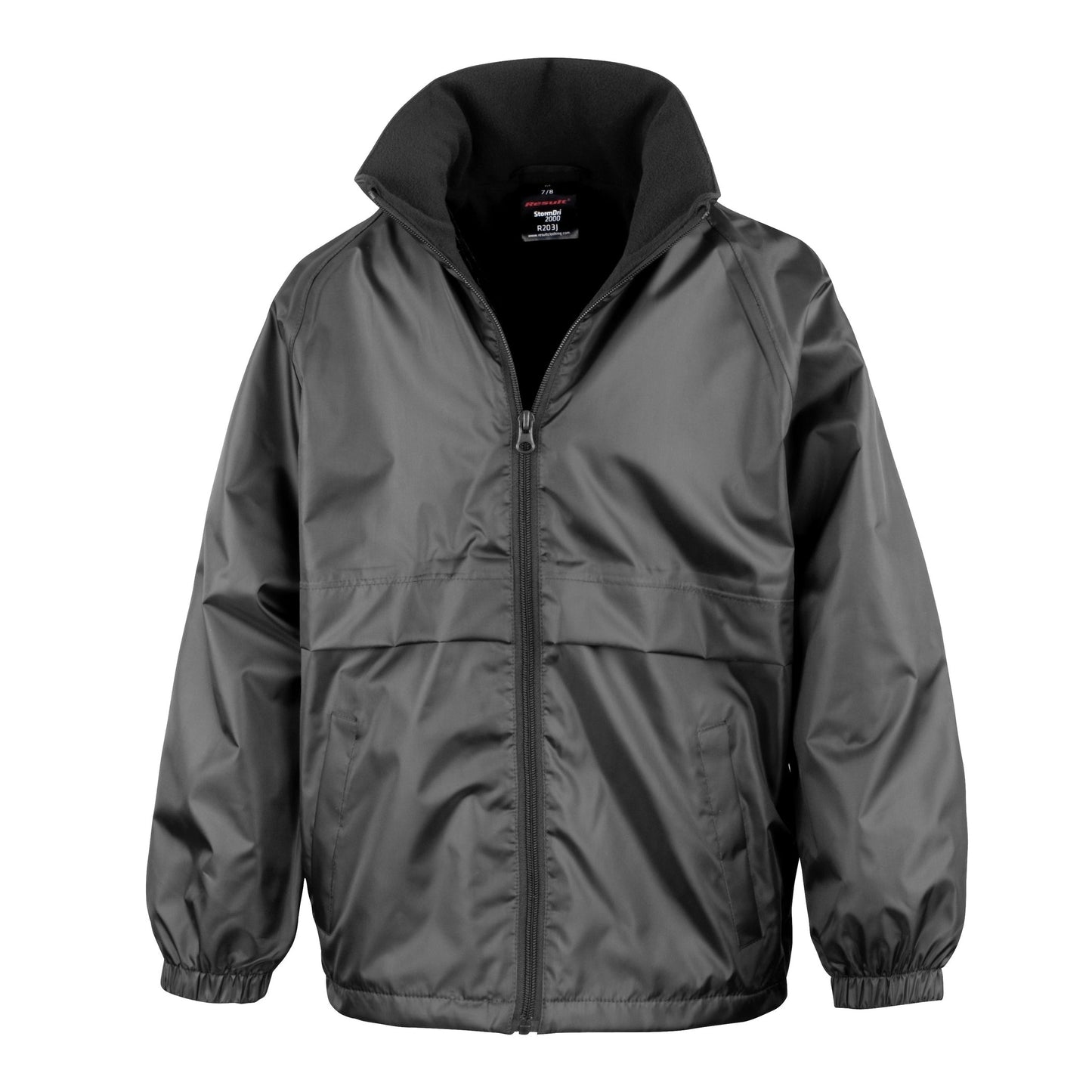 Result Core Junior Waterproof Microfleece Lined Jacket with Hood and Pockets