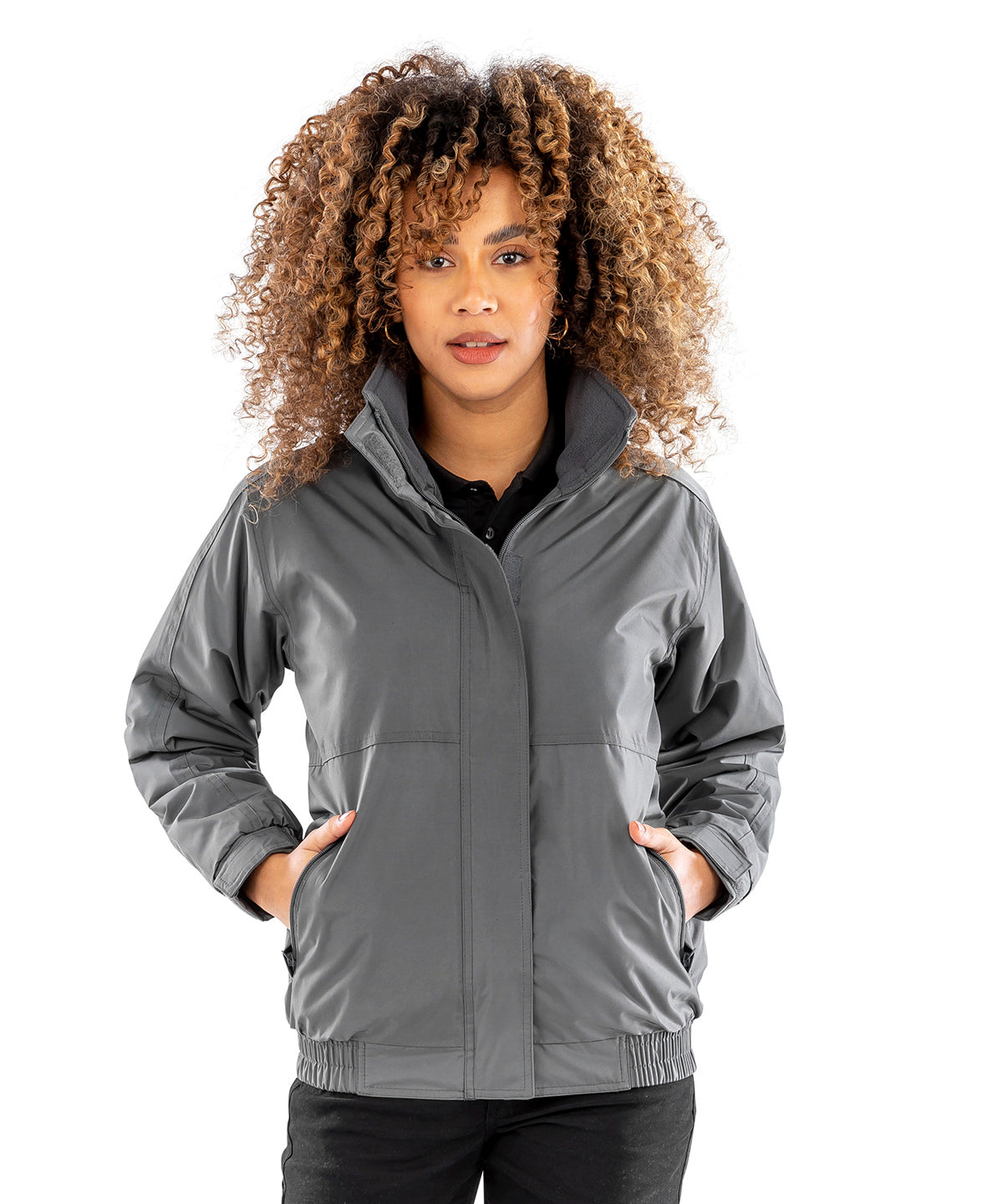 Result Core Women's Fleece Lined Waterproof Blouson Jacket with Hood