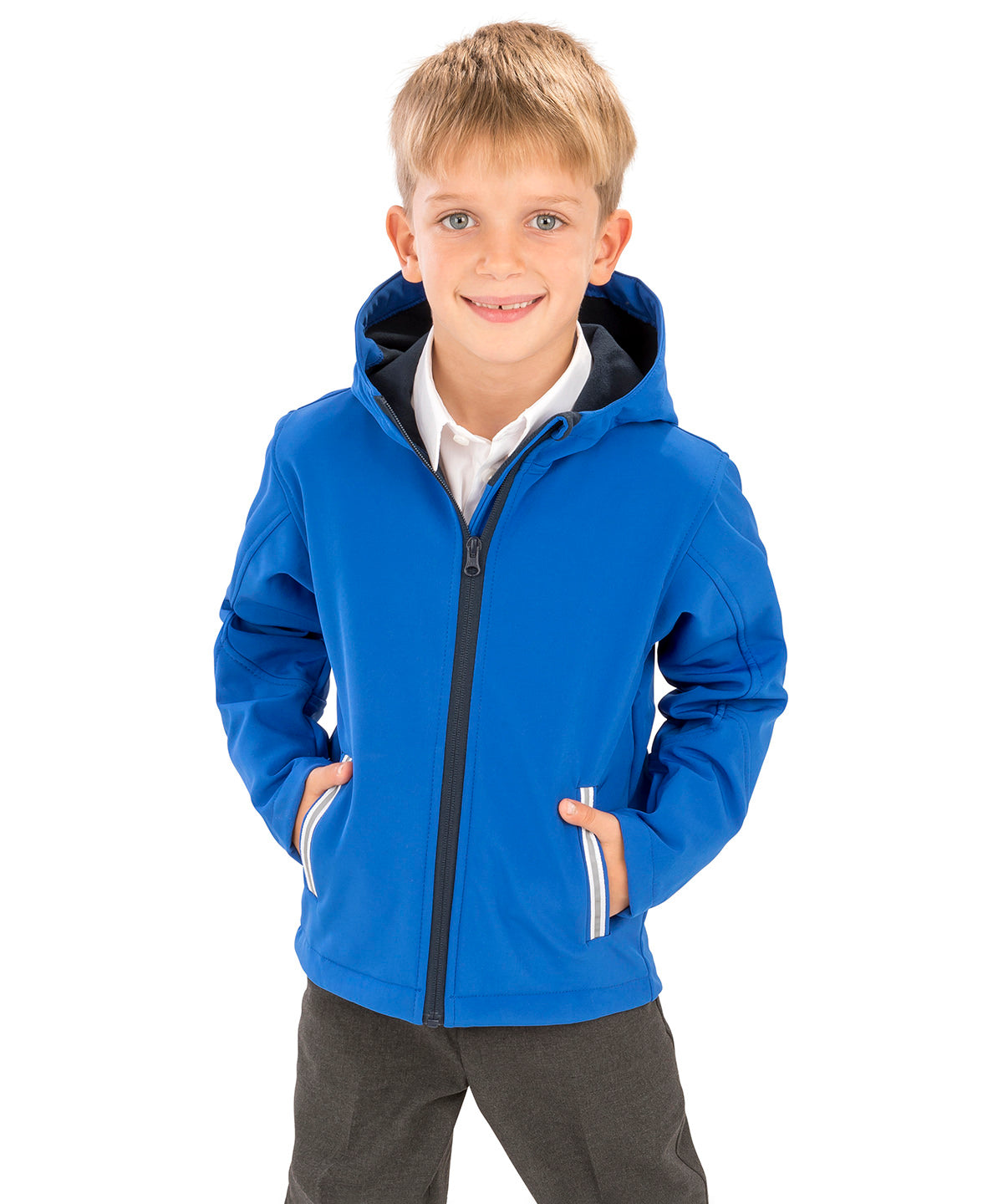 Result Core Junior TX Softshell Jacket Hooded Waterproof Windproof Kids 3-Layer