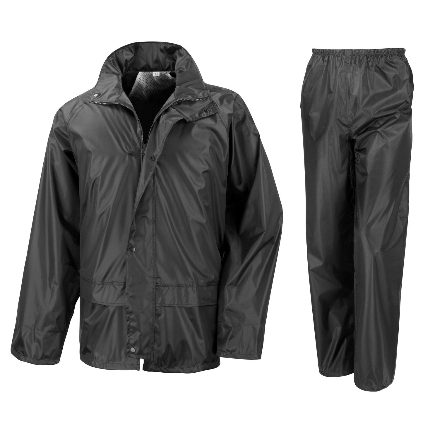 Result Core Junior Waterproof Rain Suit with Reflective Cuffs and Hood