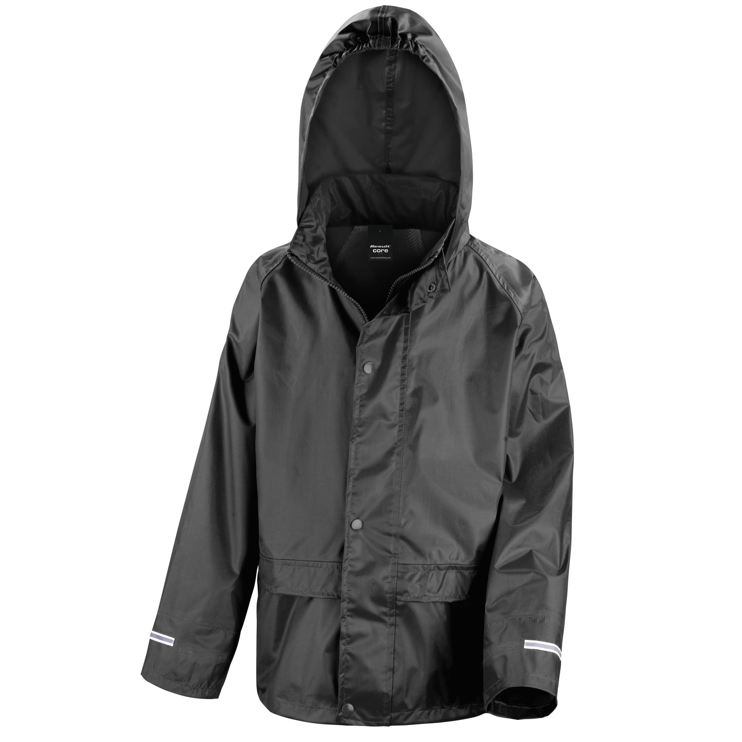 Result Core Junior Waterproof Rain Jacket with Concealed Hood & Pockets