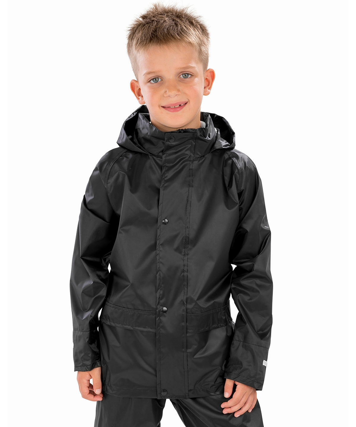 Result Core Junior Waterproof Rain Jacket with Concealed Hood & Pockets