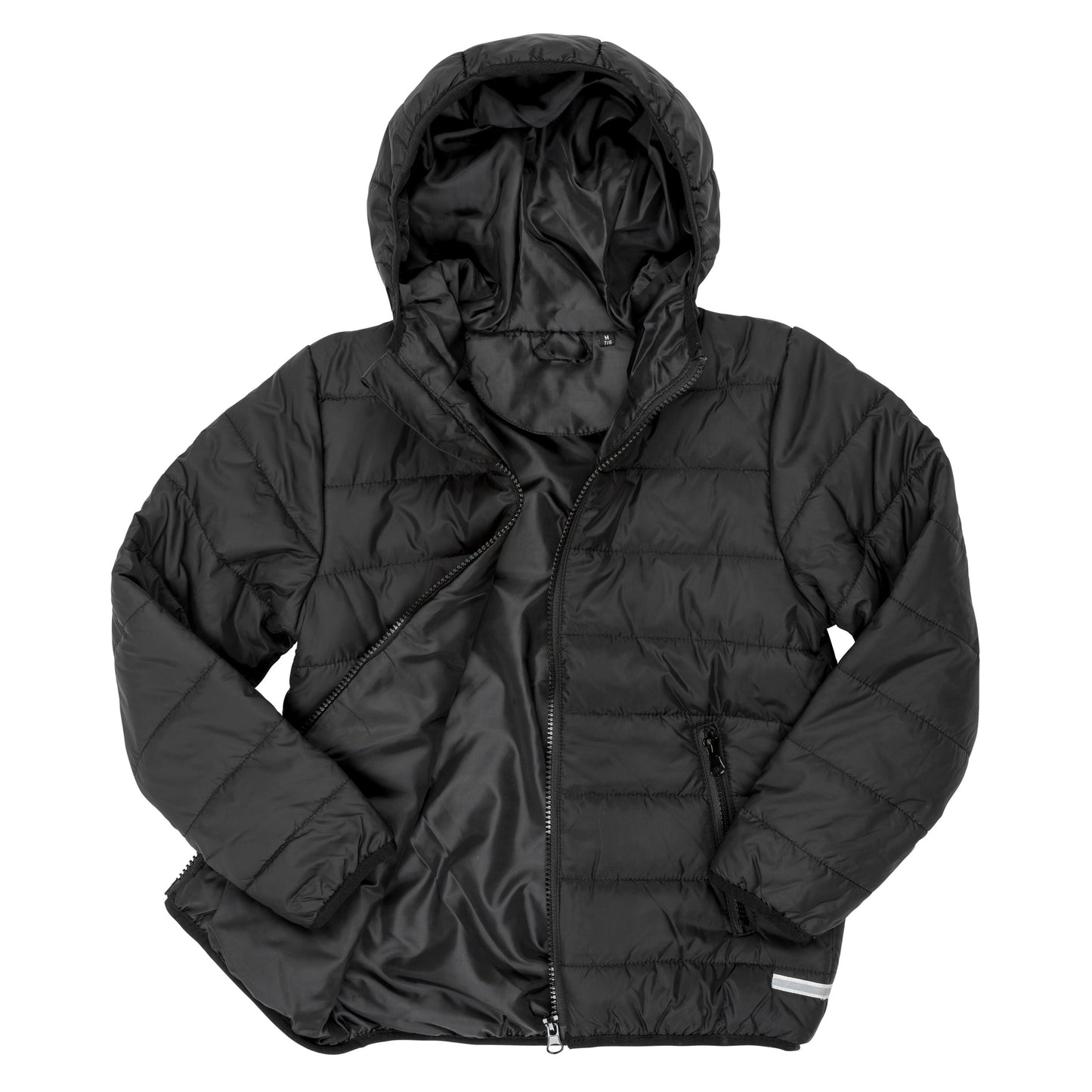 Result Core Junior Soft Padded Jacket with Hood, Reflective Details, Lightweight