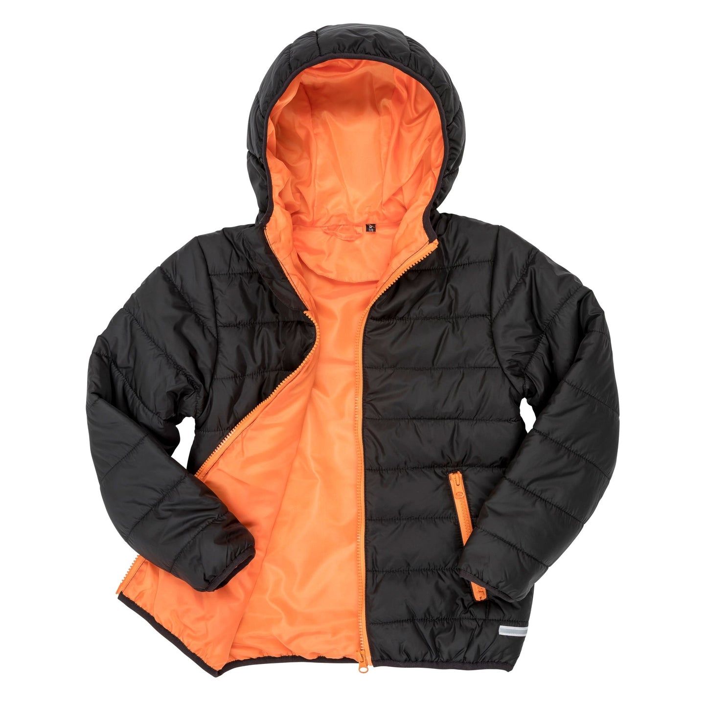 Result Core Junior Soft Padded Jacket with Hood, Reflective Details, Lightweight