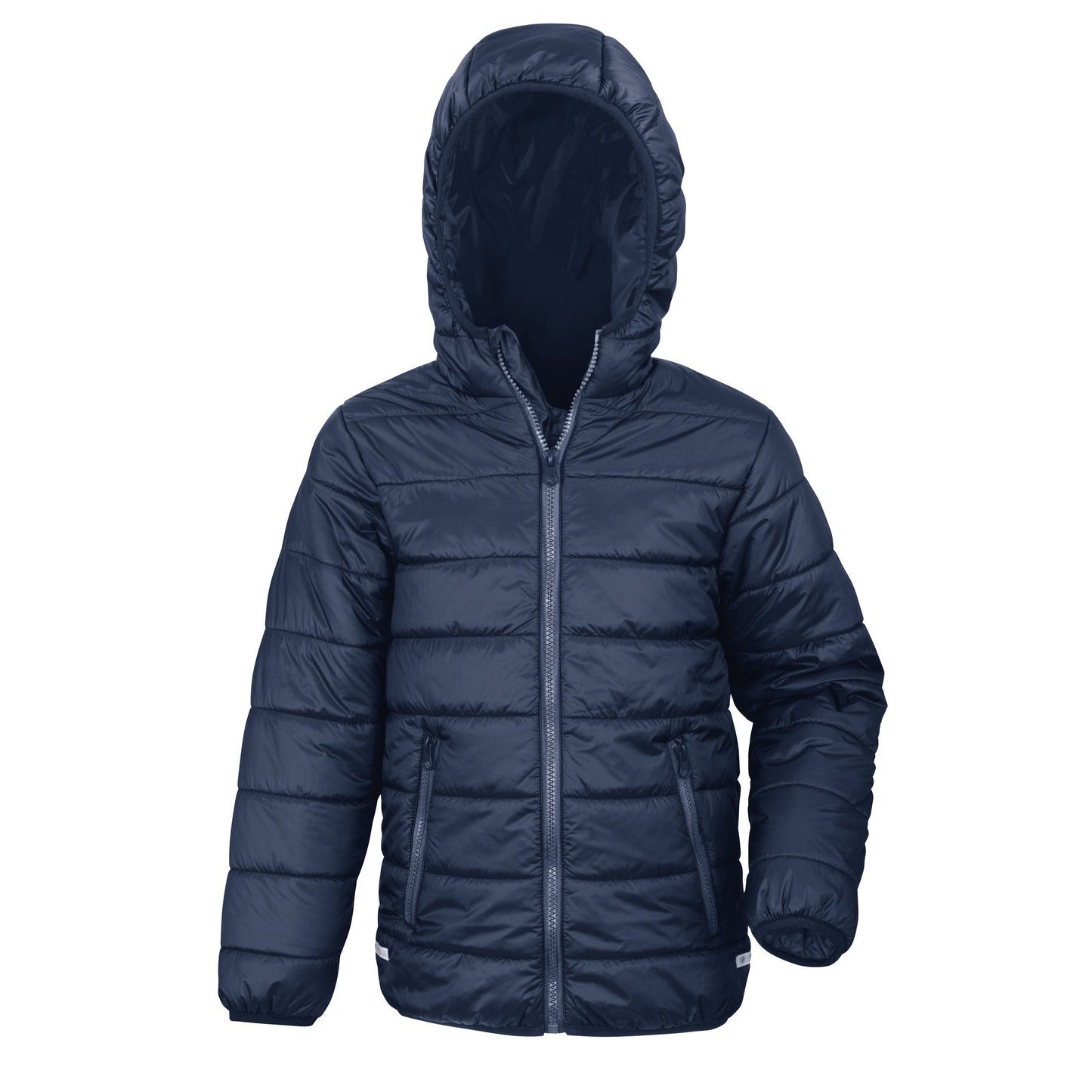 Result Core Junior Soft Padded Jacket with Hood, Reflective Details, Lightweight