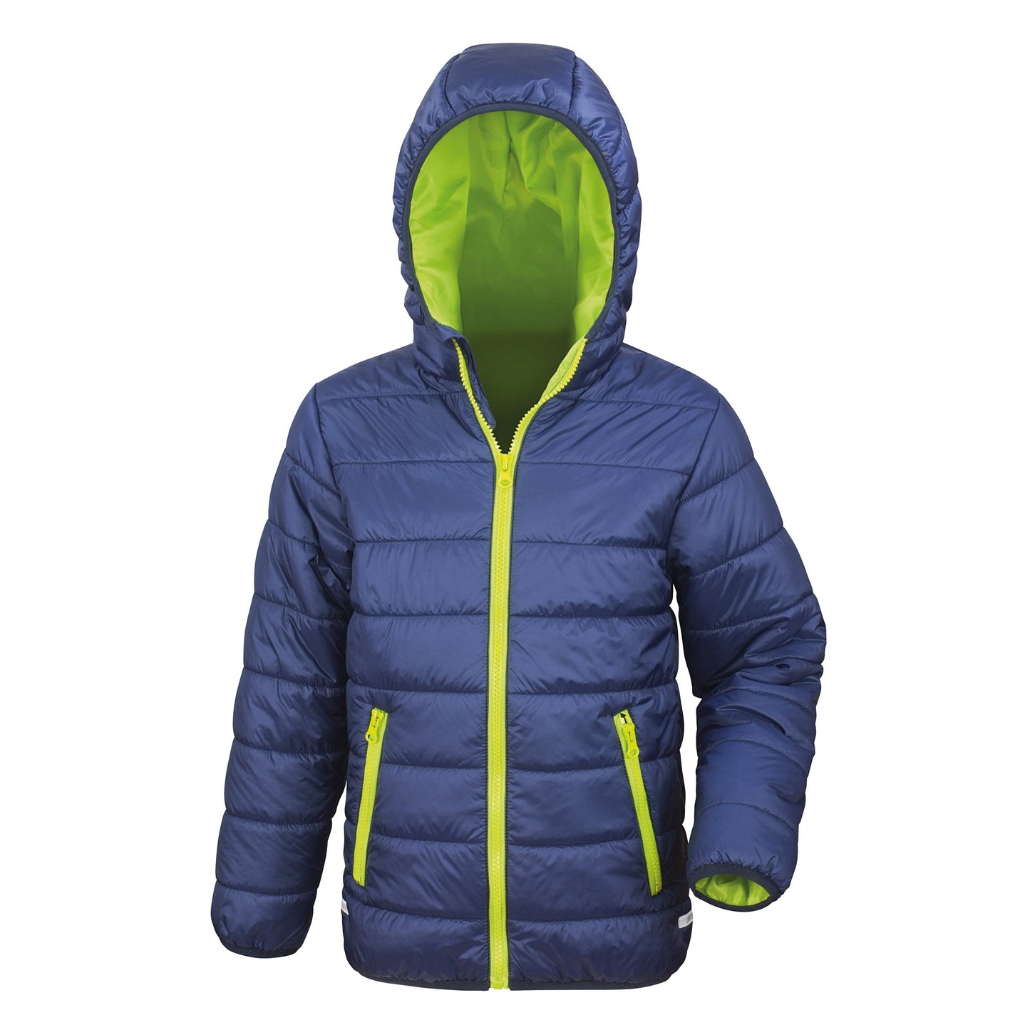 Result Core Junior Soft Padded Jacket with Hood, Reflective Details, Lightweight