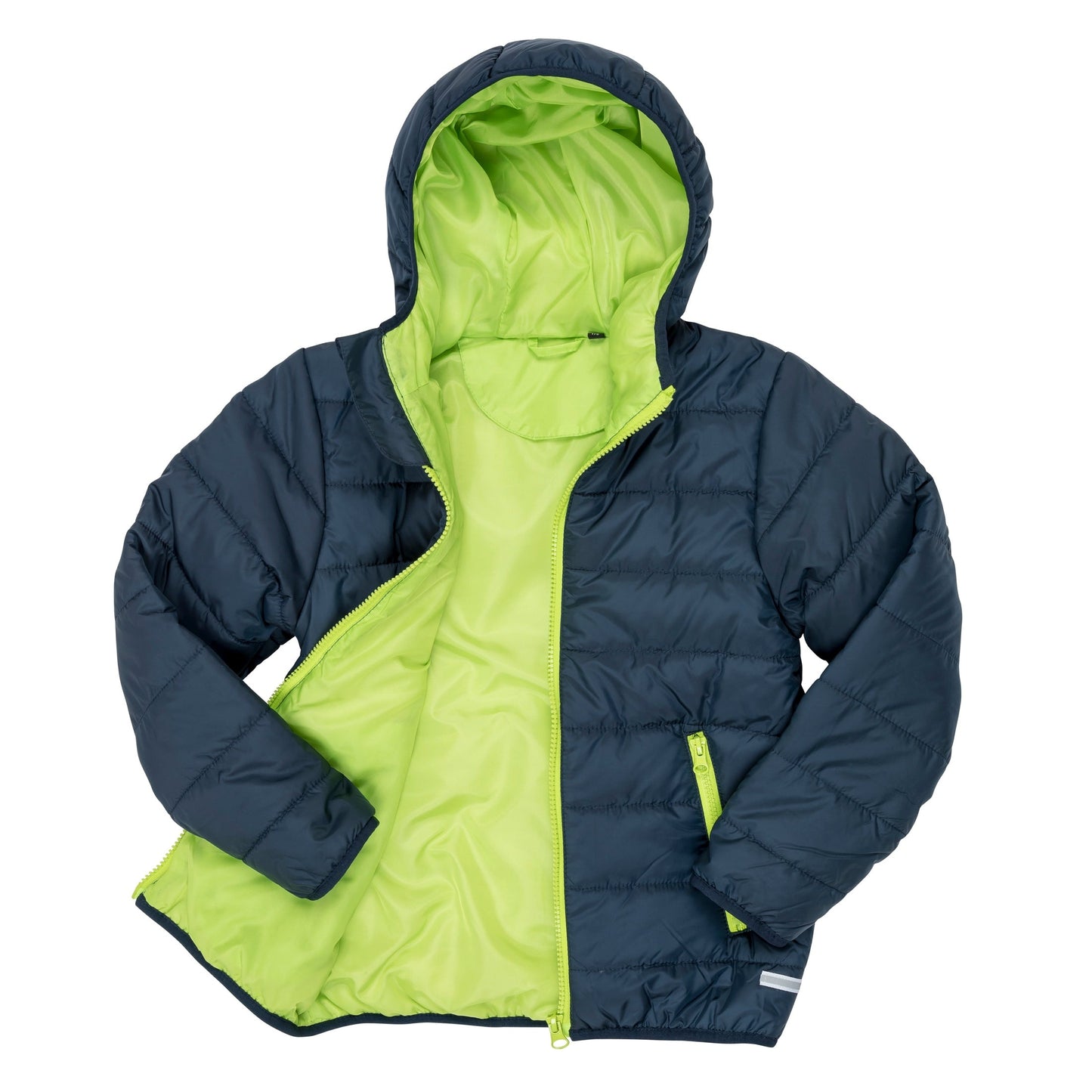 Result Core Junior Soft Padded Jacket with Hood, Reflective Details, Lightweight