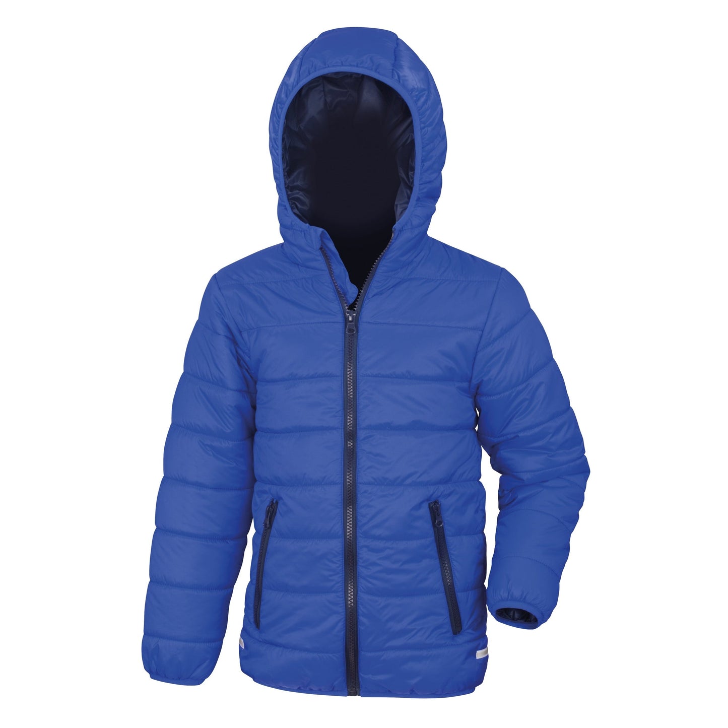 Result Core Junior Soft Padded Jacket with Hood, Reflective Details, Lightweight