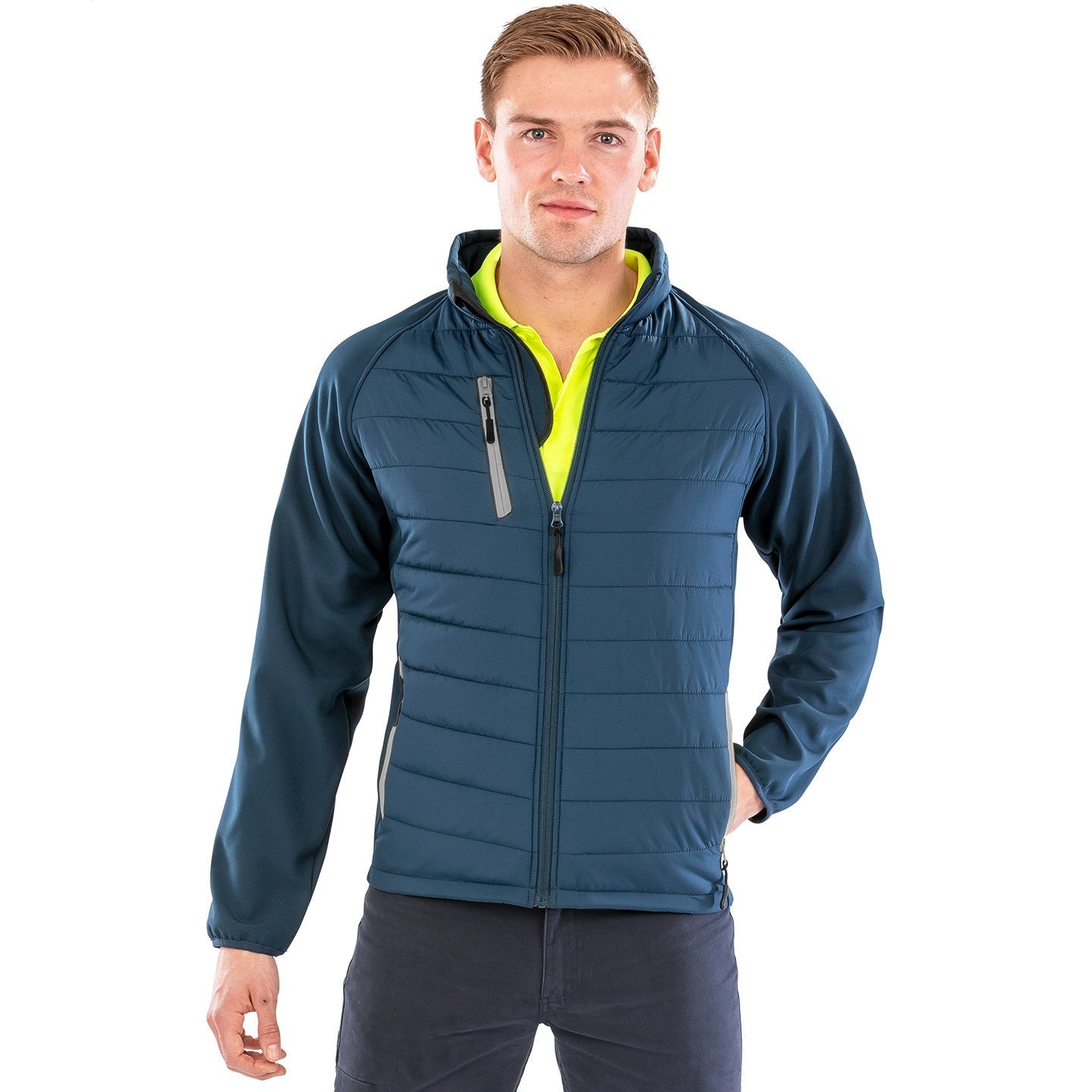 Result Recycled Compass Padded Softshell Jacket Showerproof Windproof Warm