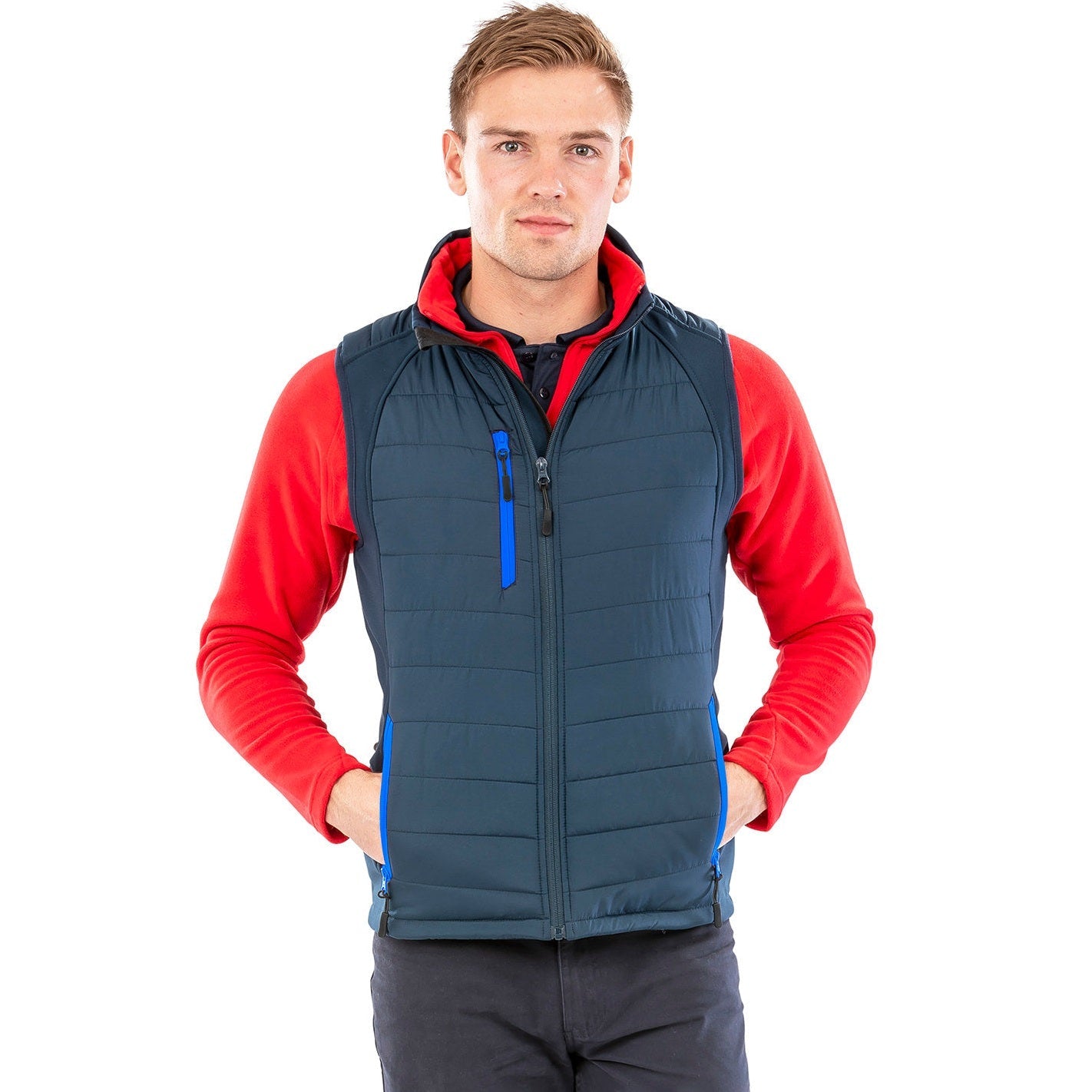 Result Recycled Compass Padded Softshell Gilet Showerproof Lightweight Warm