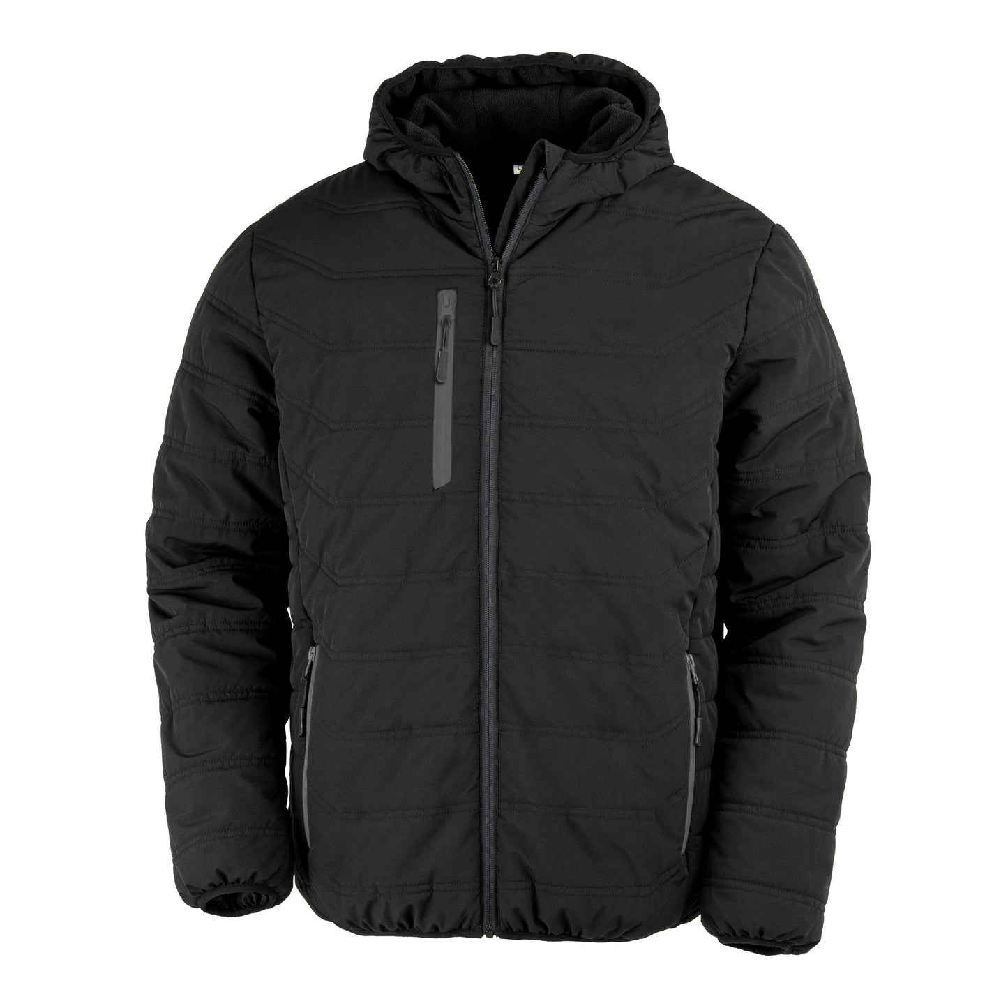 Result Recycled Padded Winter Jacket Fleece Lined Hood Showerproof Sizes XS-3XL