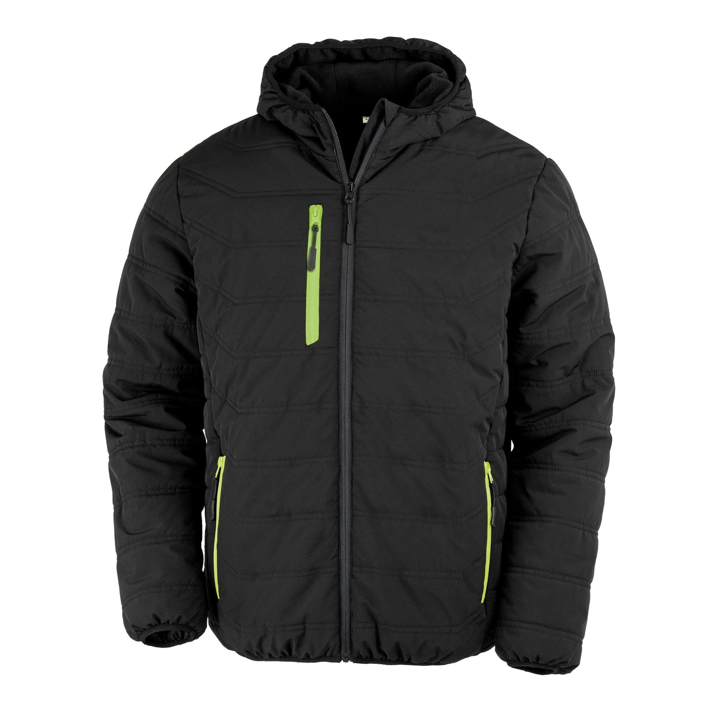 Result Recycled Padded Winter Jacket Fleece Lined Hood Showerproof Sizes XS-3XL