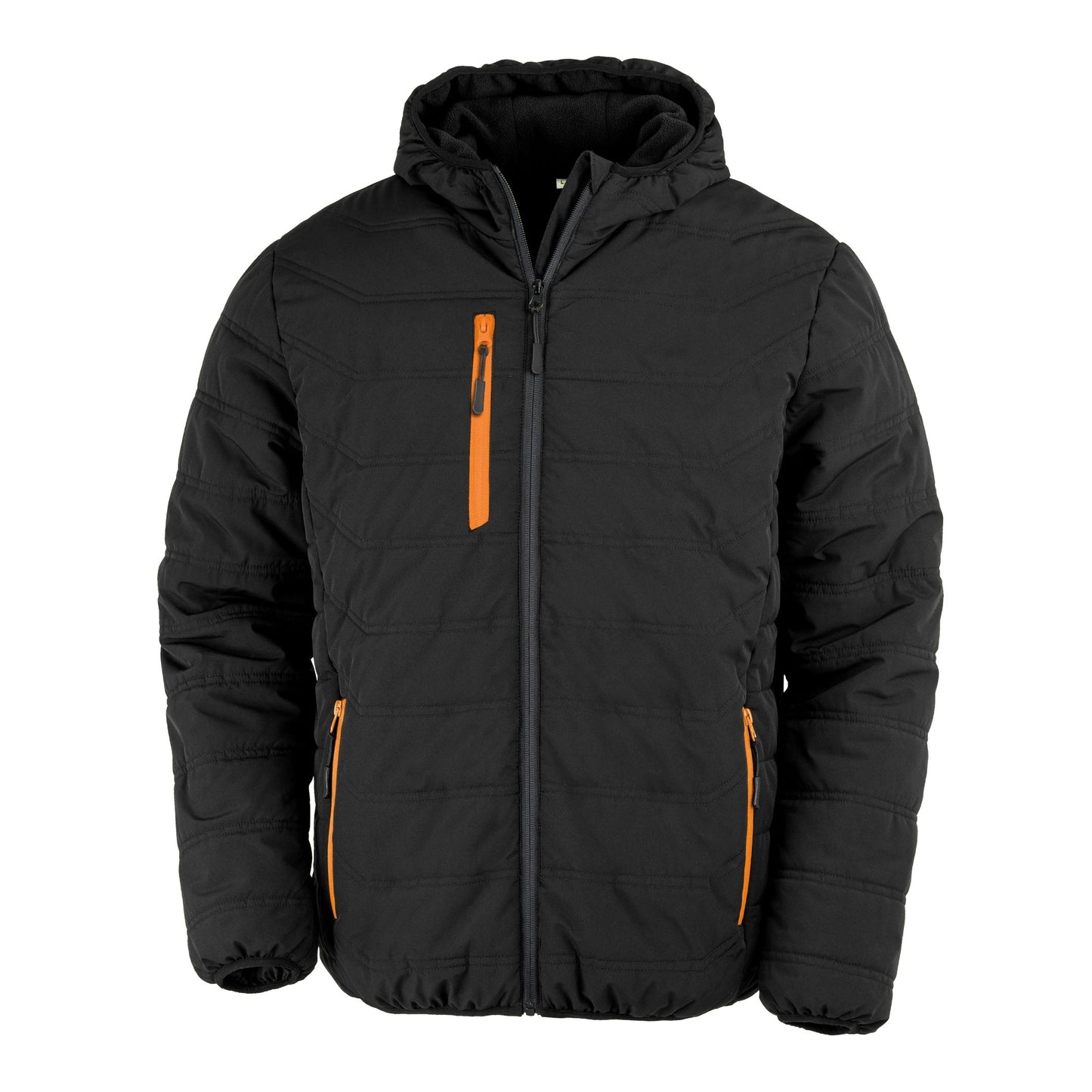 Result Recycled Padded Winter Jacket Fleece Lined Hood Showerproof Sizes XS-3XL