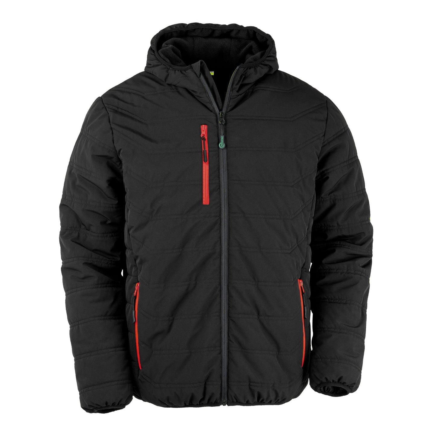 Result Recycled Padded Winter Jacket Fleece Lined Hood Showerproof Sizes XS-3XL