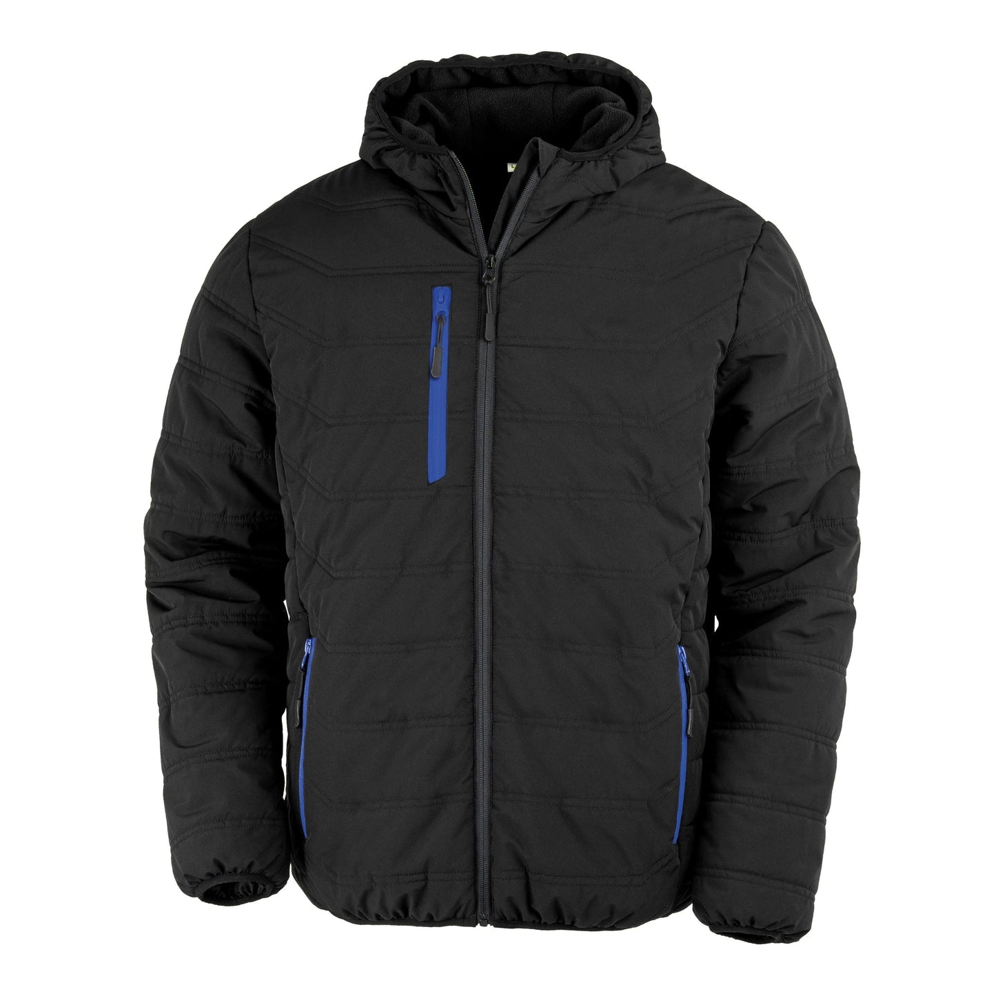 Result Recycled Padded Winter Jacket Fleece Lined Hood Showerproof Sizes XS-3XL