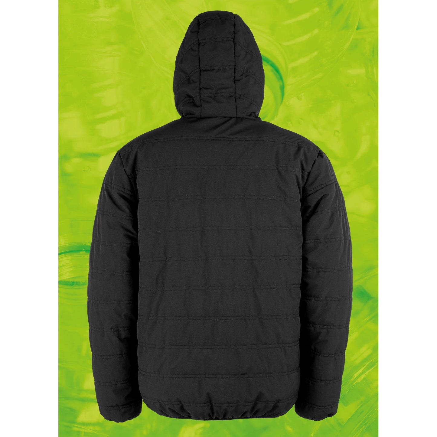 Result Recycled Padded Winter Jacket Fleece Lined Hood Showerproof Sizes XS-3XL