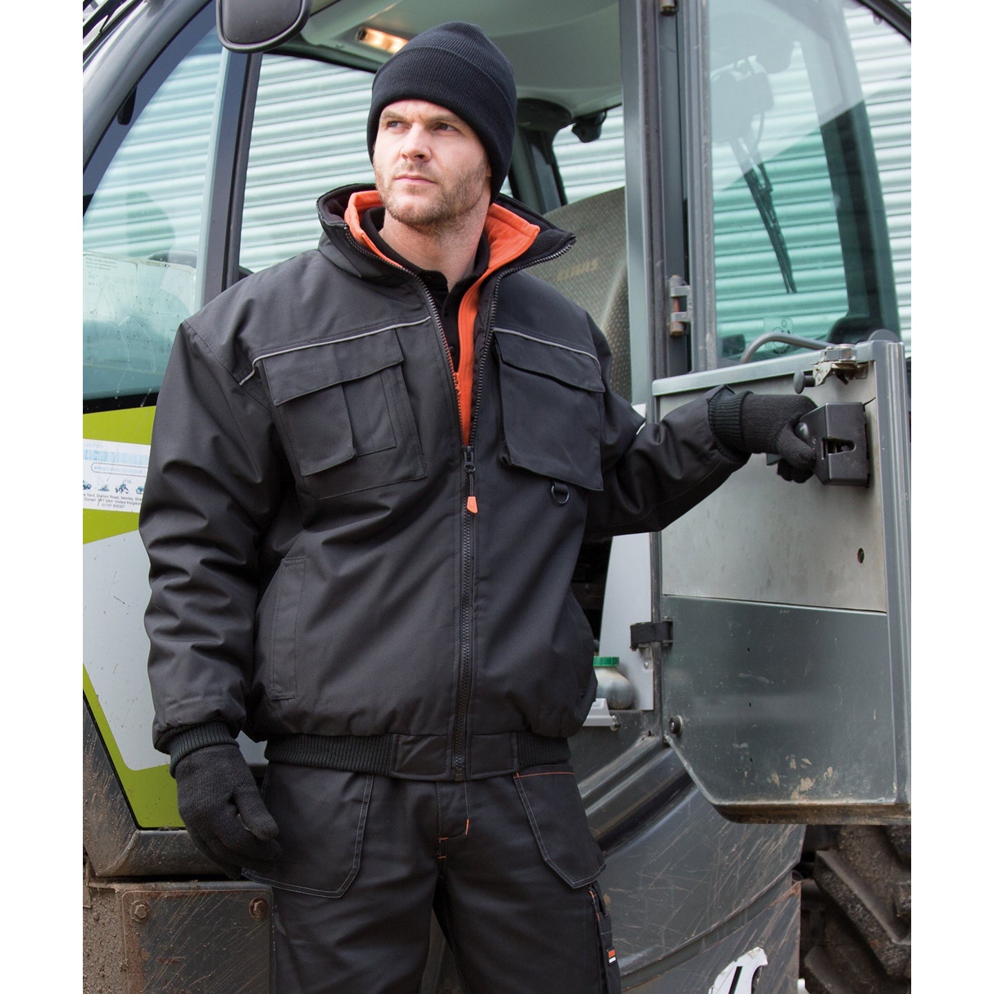 Result Workguard Sabre Pilot Jacket Durable Blouson with Reflective Piping