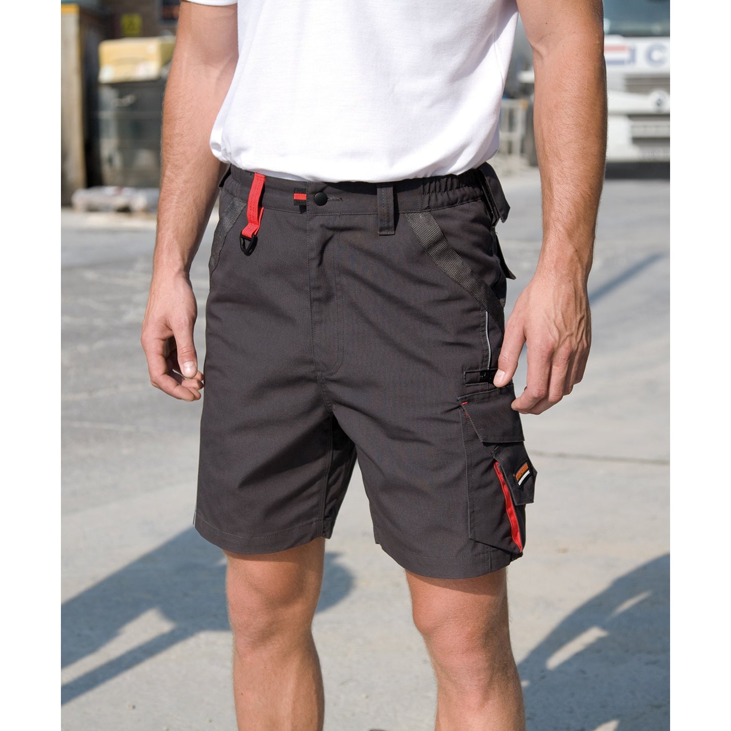 Result Workguard Technical Shorts with Expansion Waistband and Multi Pockets