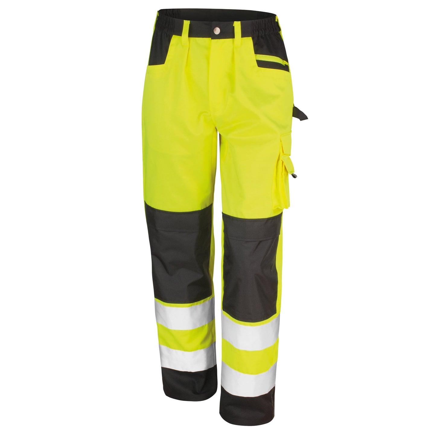 Result Safeguard Safety Cargo Trousers EN20471 Class 2 Hi-Vis Multiple Pockets