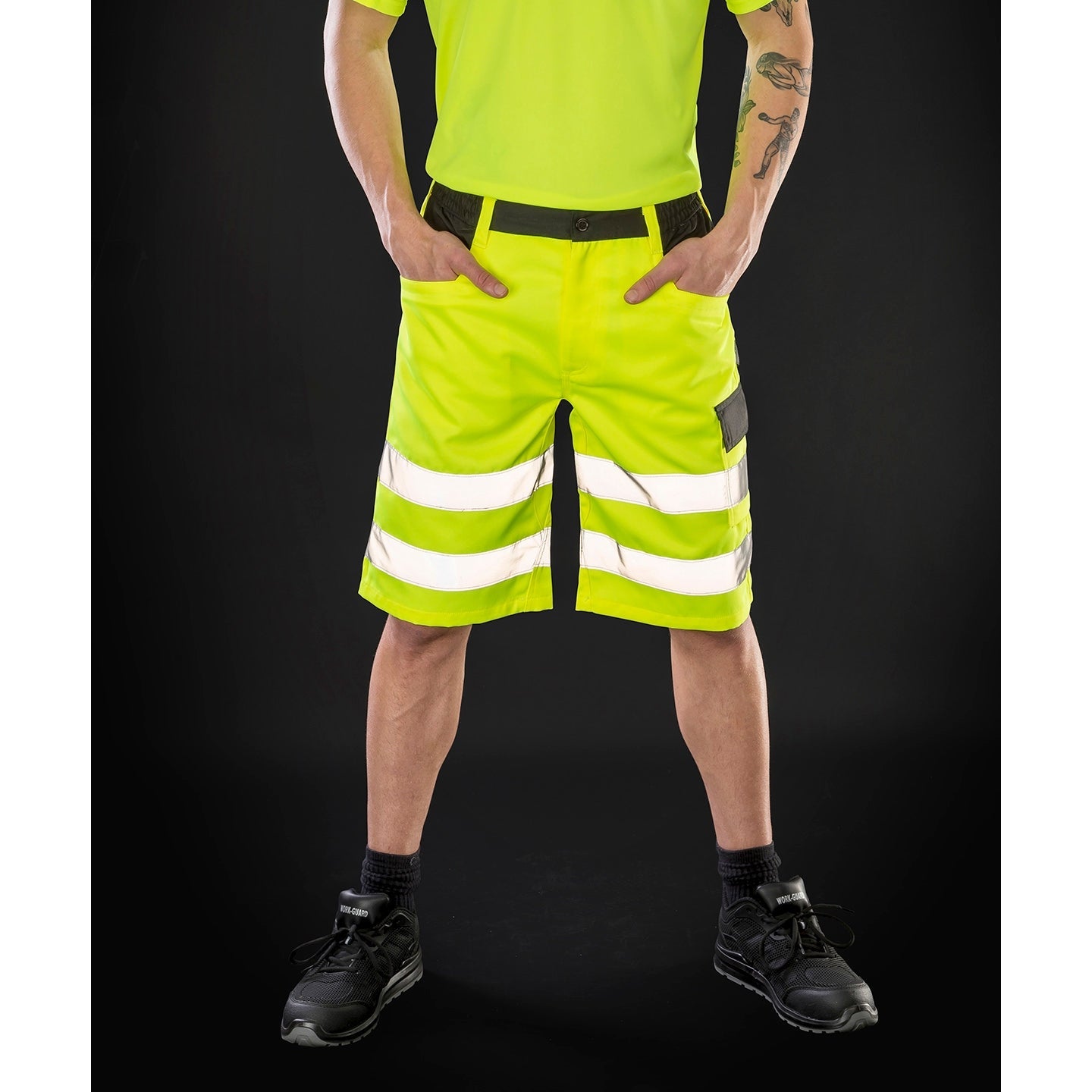 Result Safeguard Safety Cargo Shorts EN20471 Class 1 Reflective Pockets