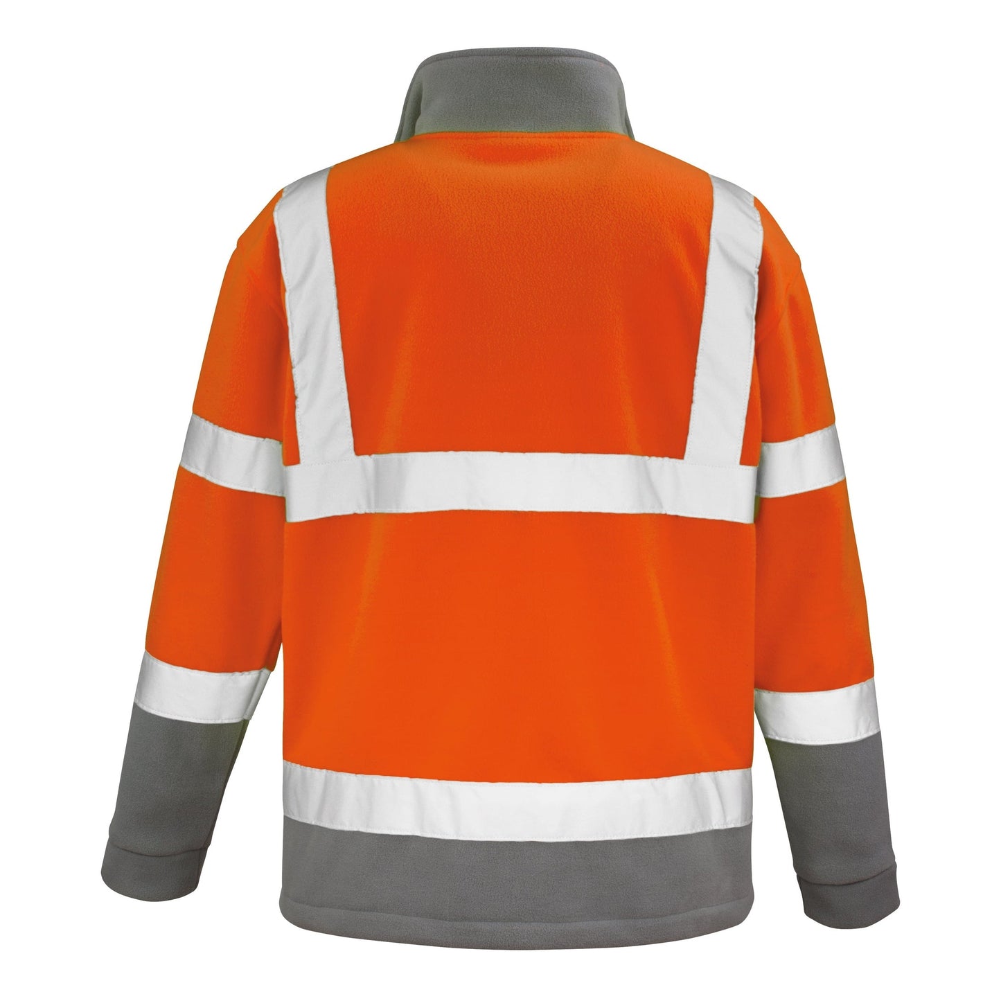 Result Safeguard Safety Microfleece Fleece Jacket Class 2 Reflective Orange/Grey