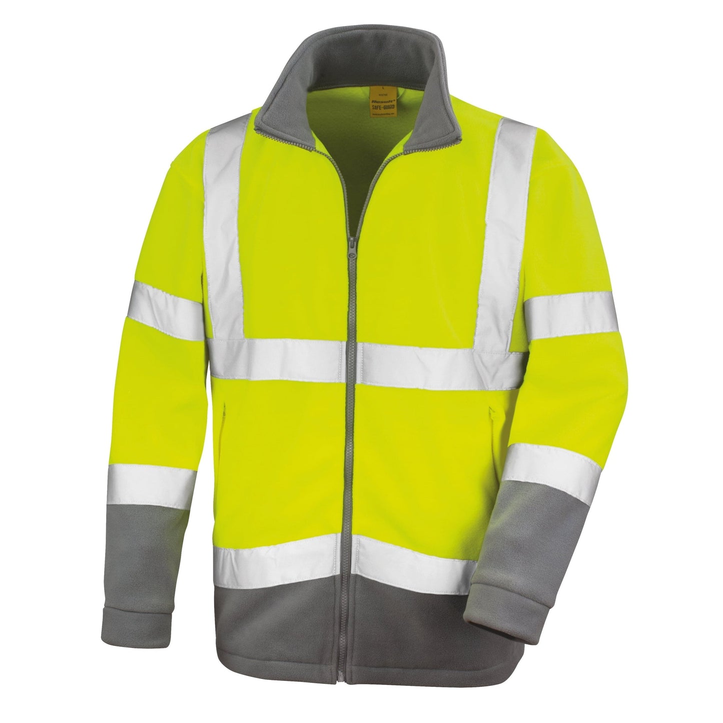 Result Safeguard Safety Microfleece Fleece Jacket Class 2 Reflective Orange/Grey