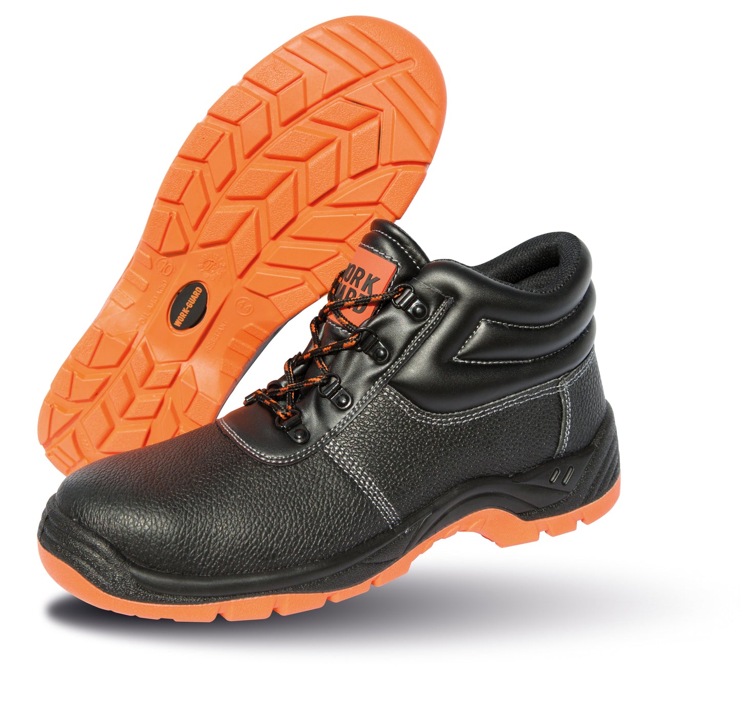 Result Workguard Defence Safety Boots S1P Steel Toe Black Leather Chukka
