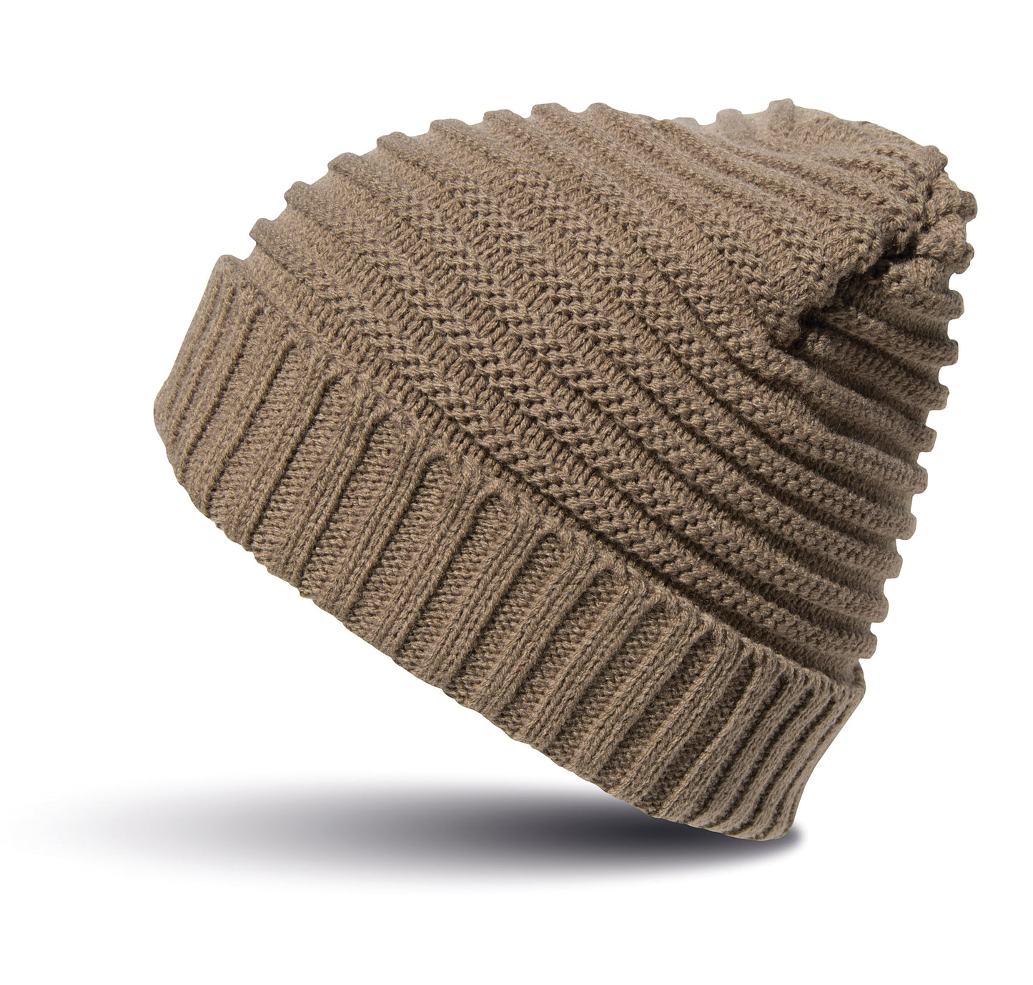 Result Winter Essentials Braided Beanie Hat with Polartherm Fleece Lining