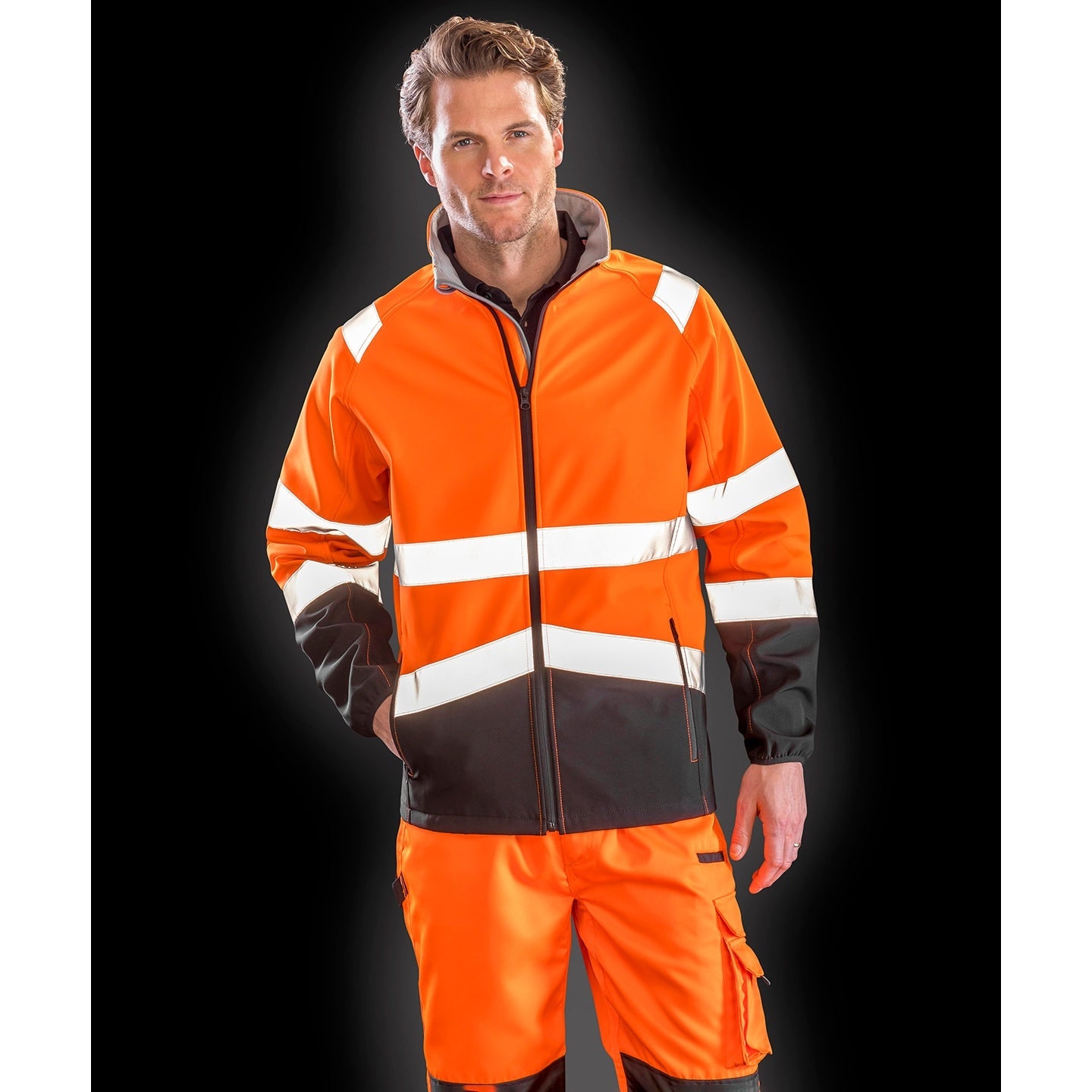 Result Safeguard High Visibility Softshell Jacket Water/Wind proof Lightweight