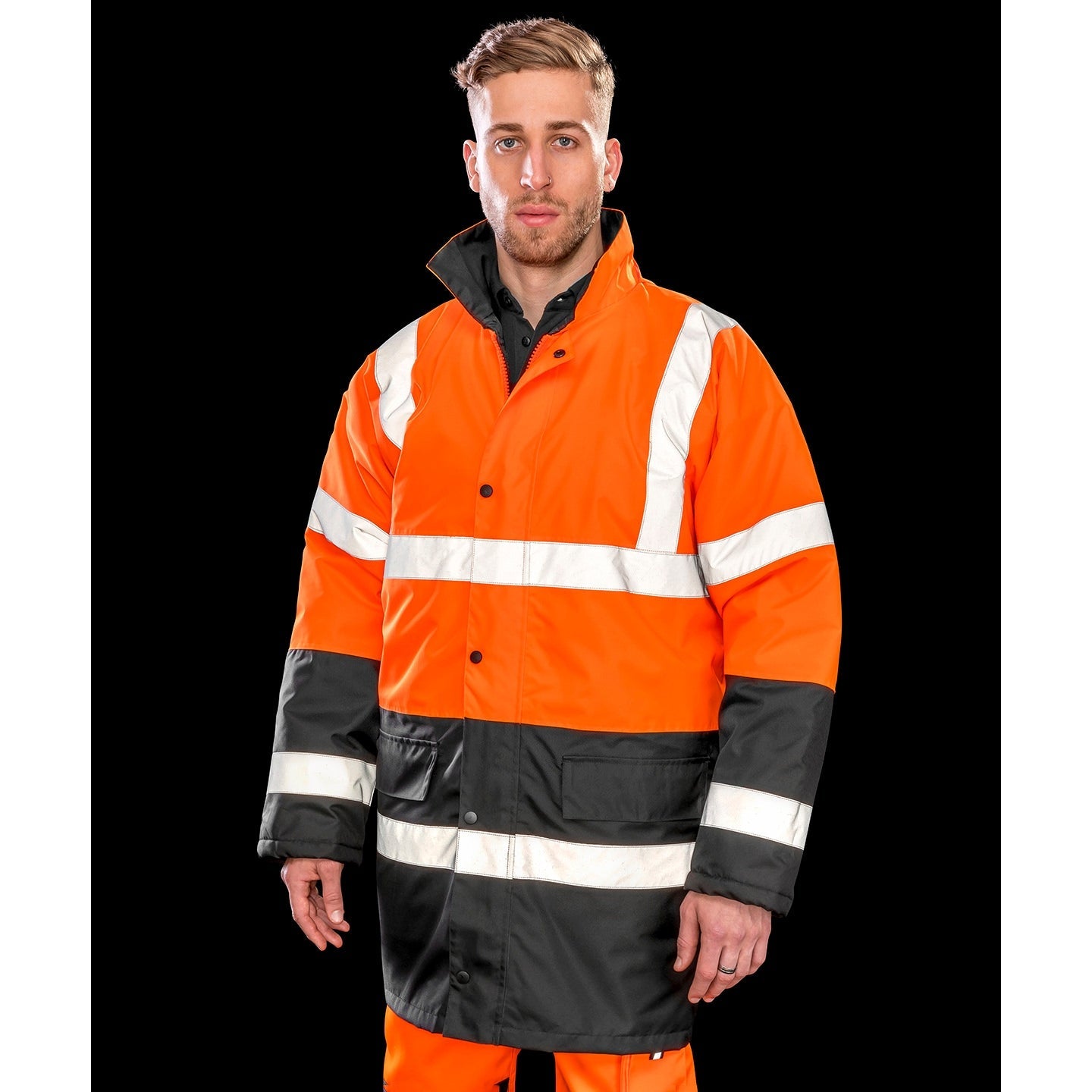 Result Core Two-Tone Safety Coat EN ISO 20471 Class 3 Heavy-Duty Zip