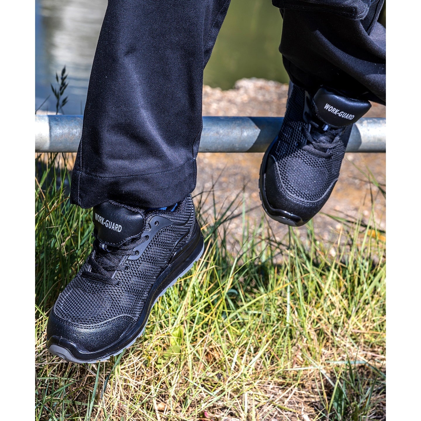 Result Workguard All-Black Safety Trainers Steel Toe SRA Slip Resistant Unisex