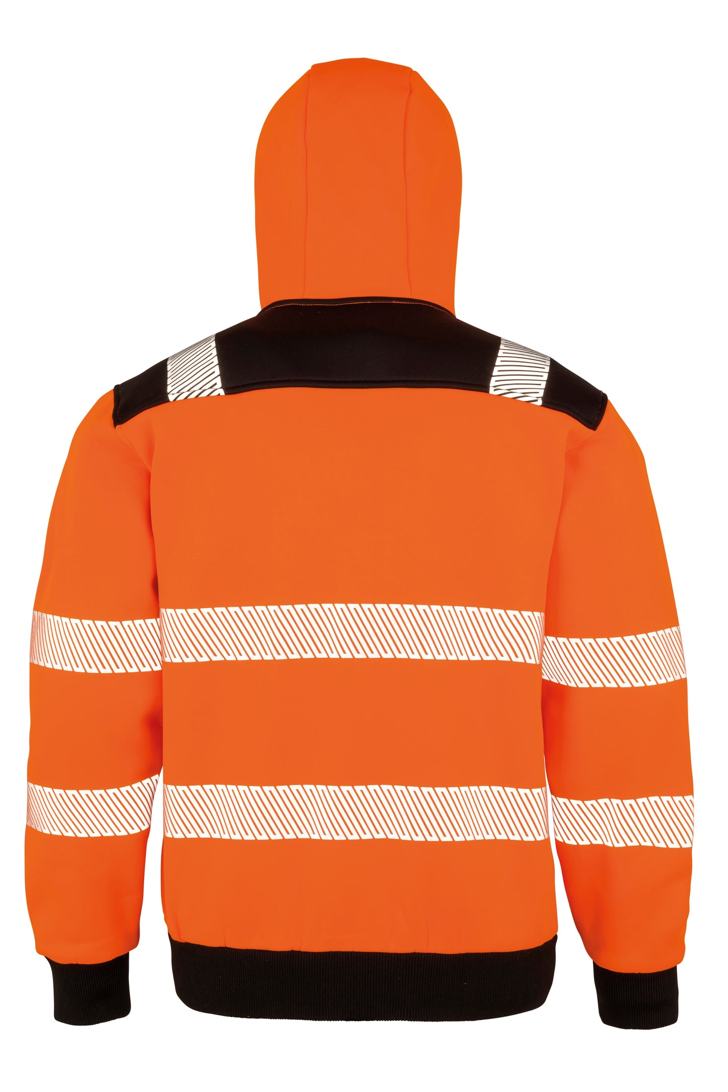 Result Recycled Safety Hoodie EN ISO 20471 Class 2 Warm Breathable Zipped
