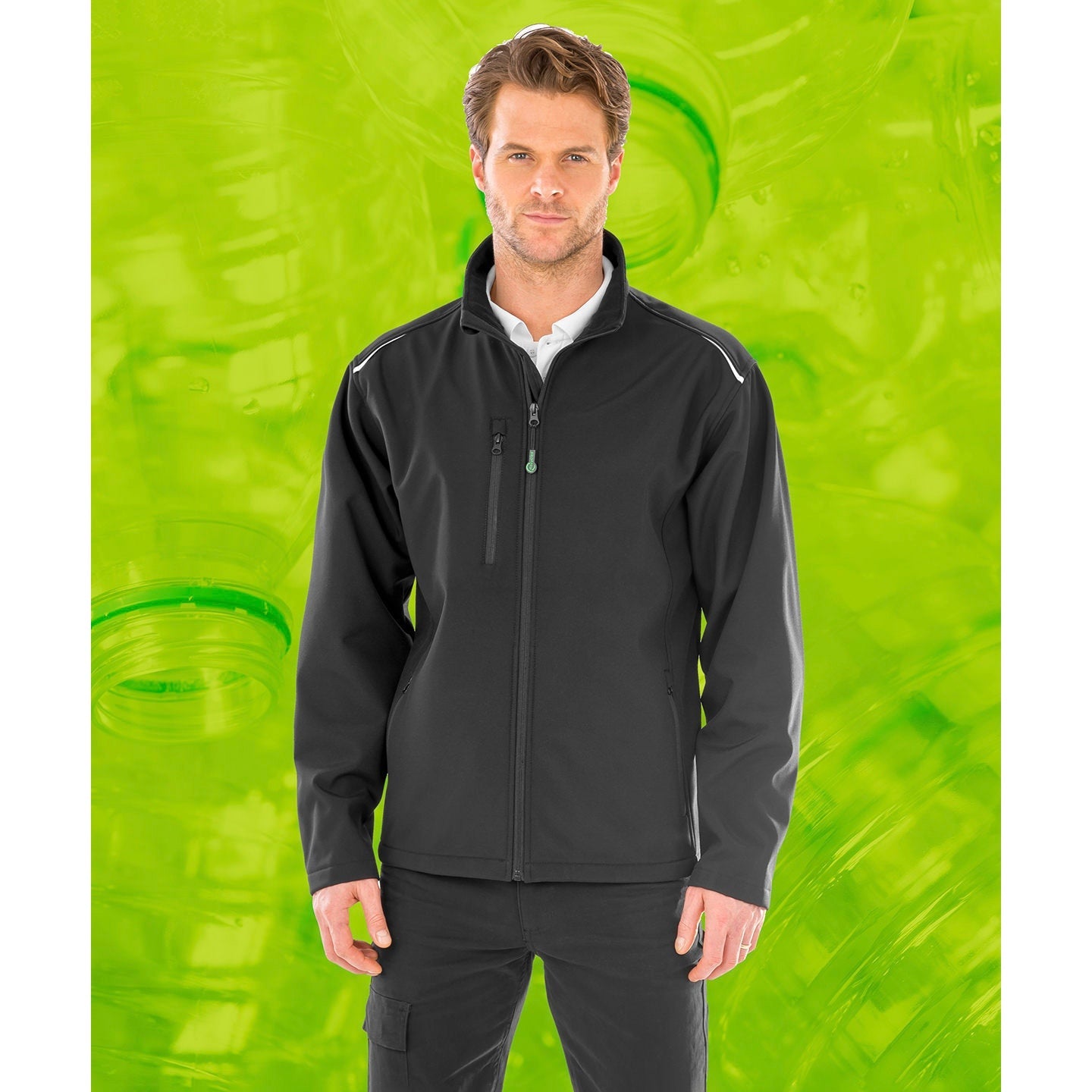 Result Recycled 3-Layer Softshell Jacket Waterproof Windproof Eco-Friendly