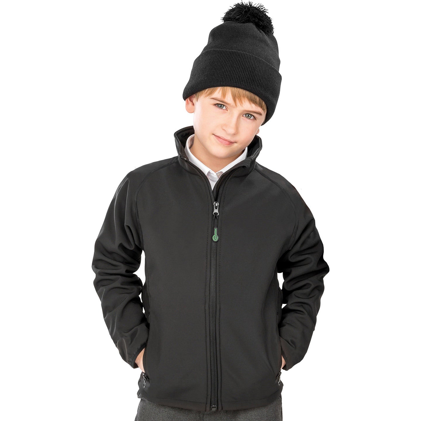 Result Recycled 2-Layer Softshell Jacket for Juniors Showerproof Windproof
