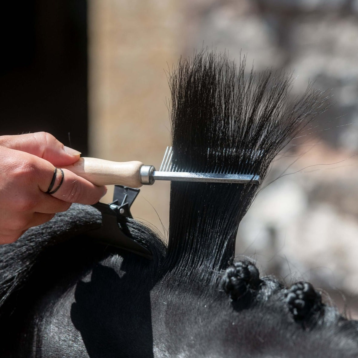 Smart Grooming Mane Comb for Horses Detangling Braiding Grooming UK Made