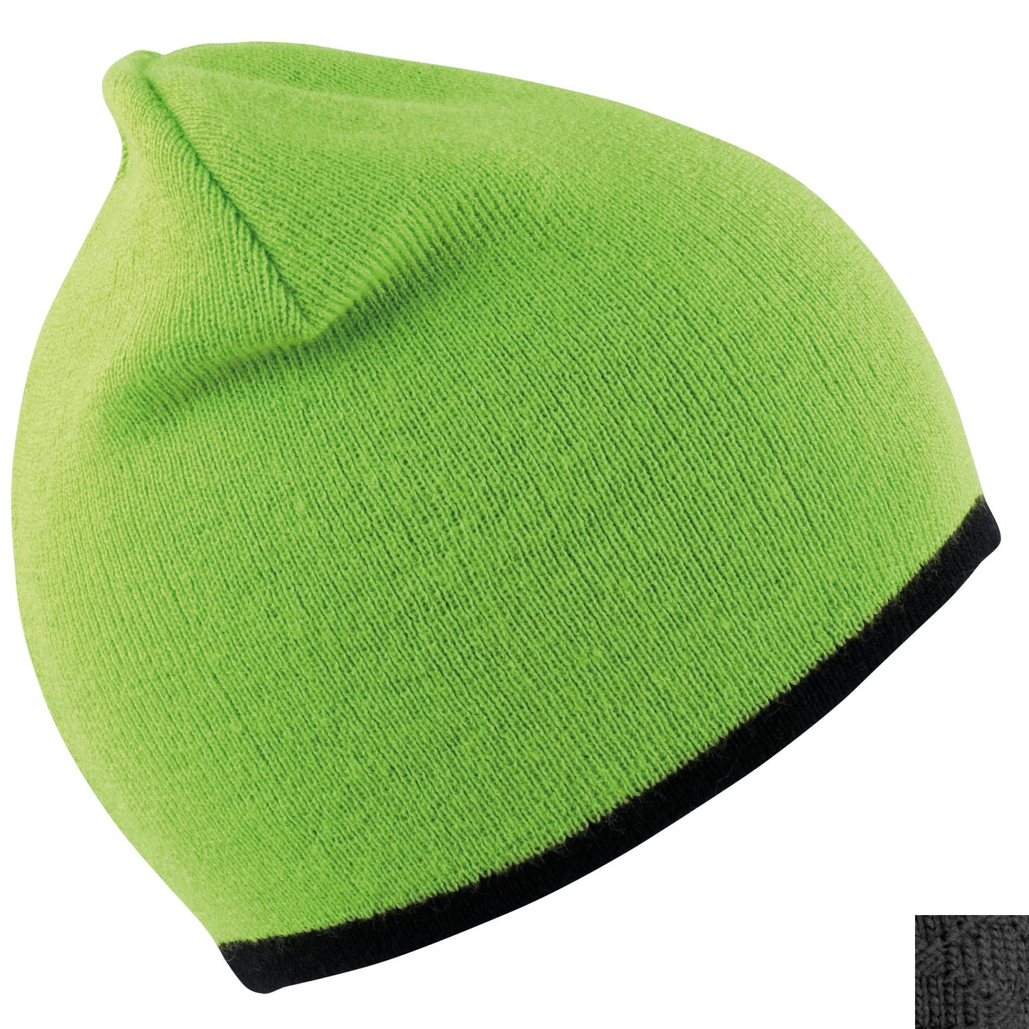 Result Winter Essentials Reversible Fashion Fit Knitted Hat Soft Feel One Size