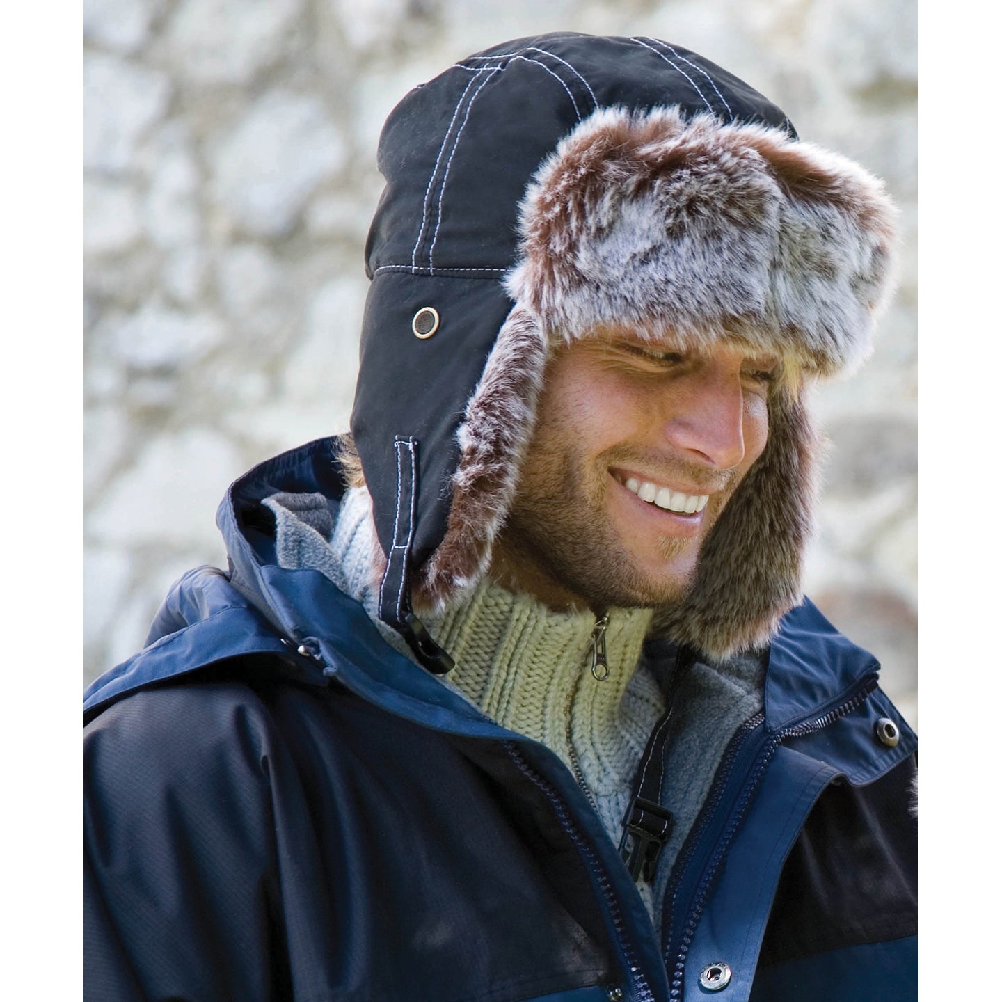Result Winter Essentials Classic Sherpa Hat Faux Fur Lining Showerproof S-XL
