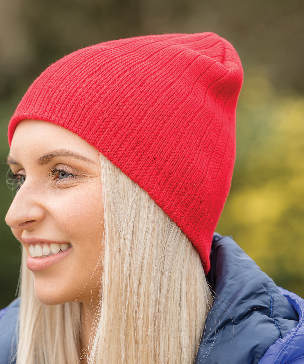 Result Cotton Knitted Beanie Hat Double Thickness Washable One Size Winter