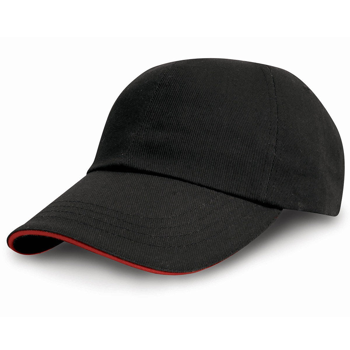Result Headwear Heavy Cotton Drill Pro-Style Cap with Sandwich Peak - One Size