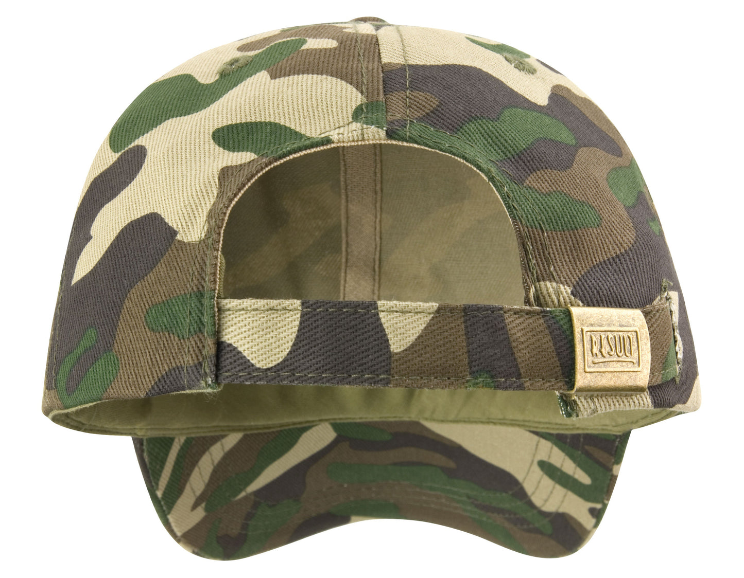 Result Headwear Heavy Cotton Drill Pro-Style Cap with Brass Buckle Adjuster