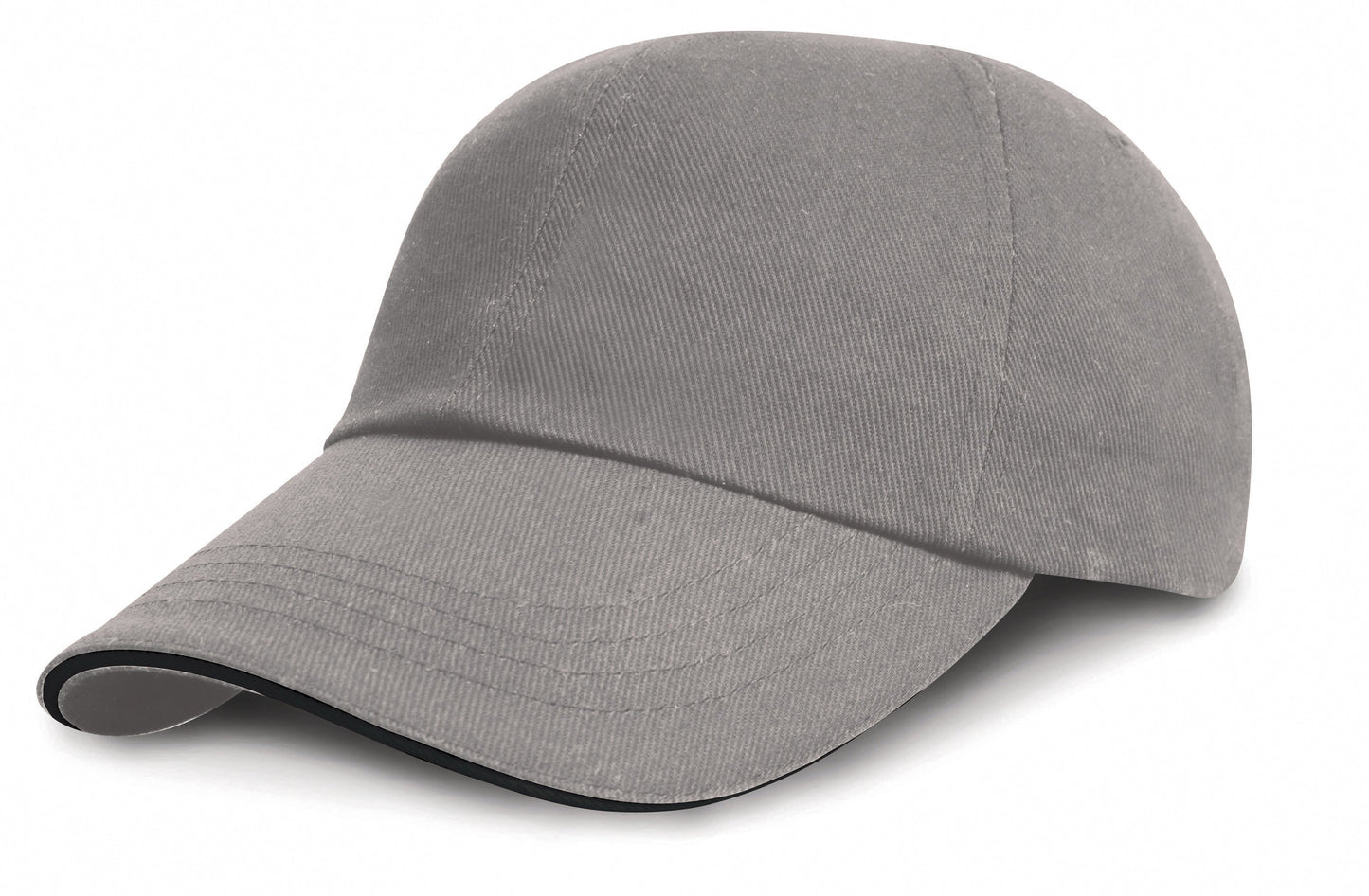 Result Headwear Low-Profile Heavy Brushed Cotton Cap with Sandwich Peak