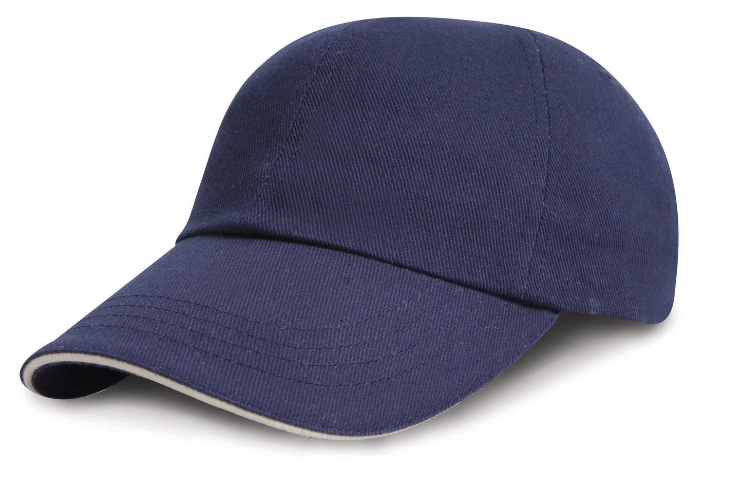 Result Headwear Low-Profile Heavy Brushed Cotton Cap with Sandwich Peak