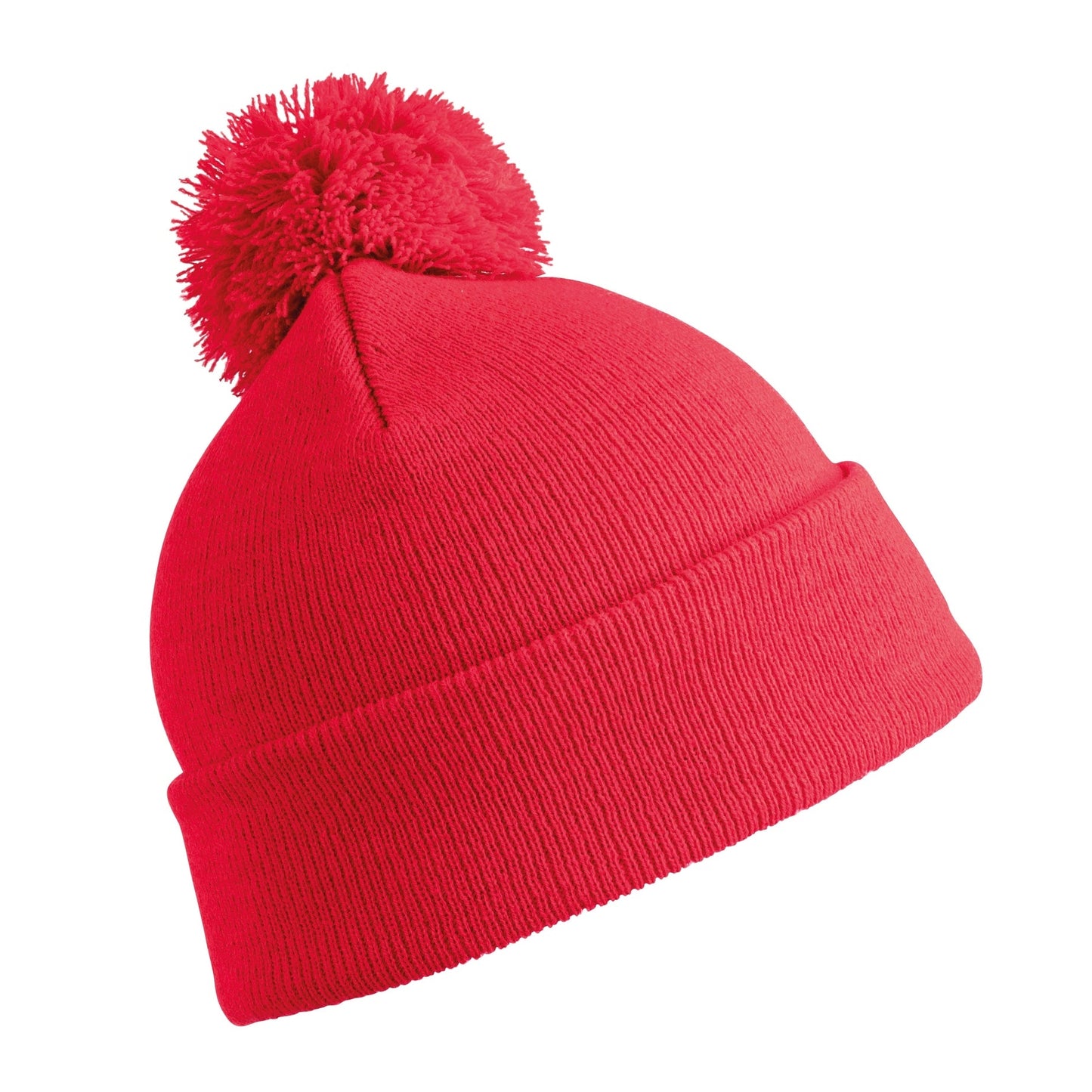 Result Winter Essentials Junior Pom Pom Beanie Heavyweight Double Thickness